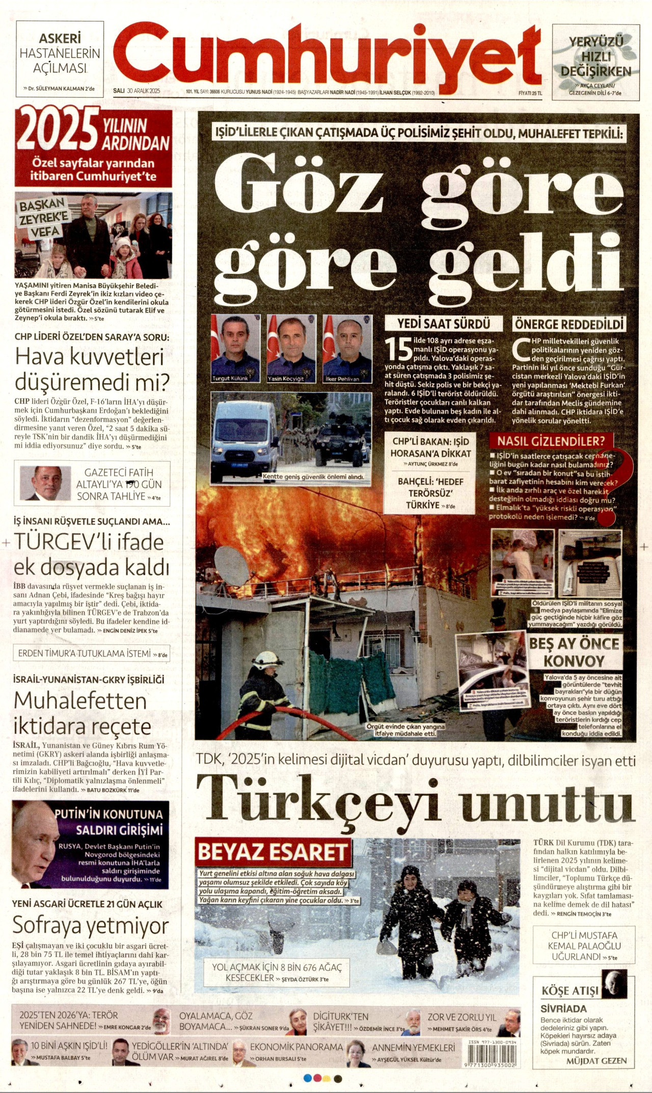 Cumhuriyet - 30.12.2025