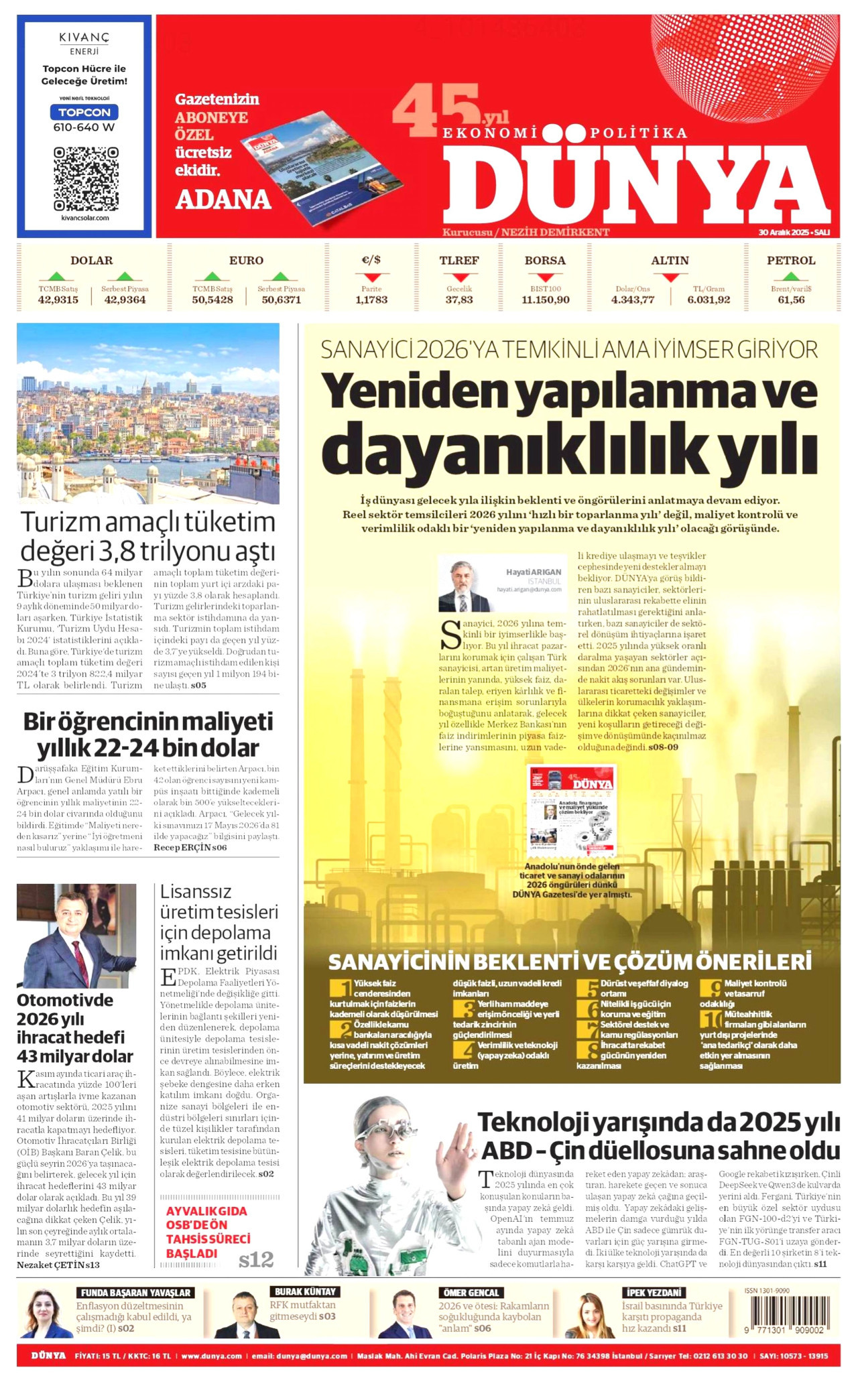Dünya - 30.12.2025