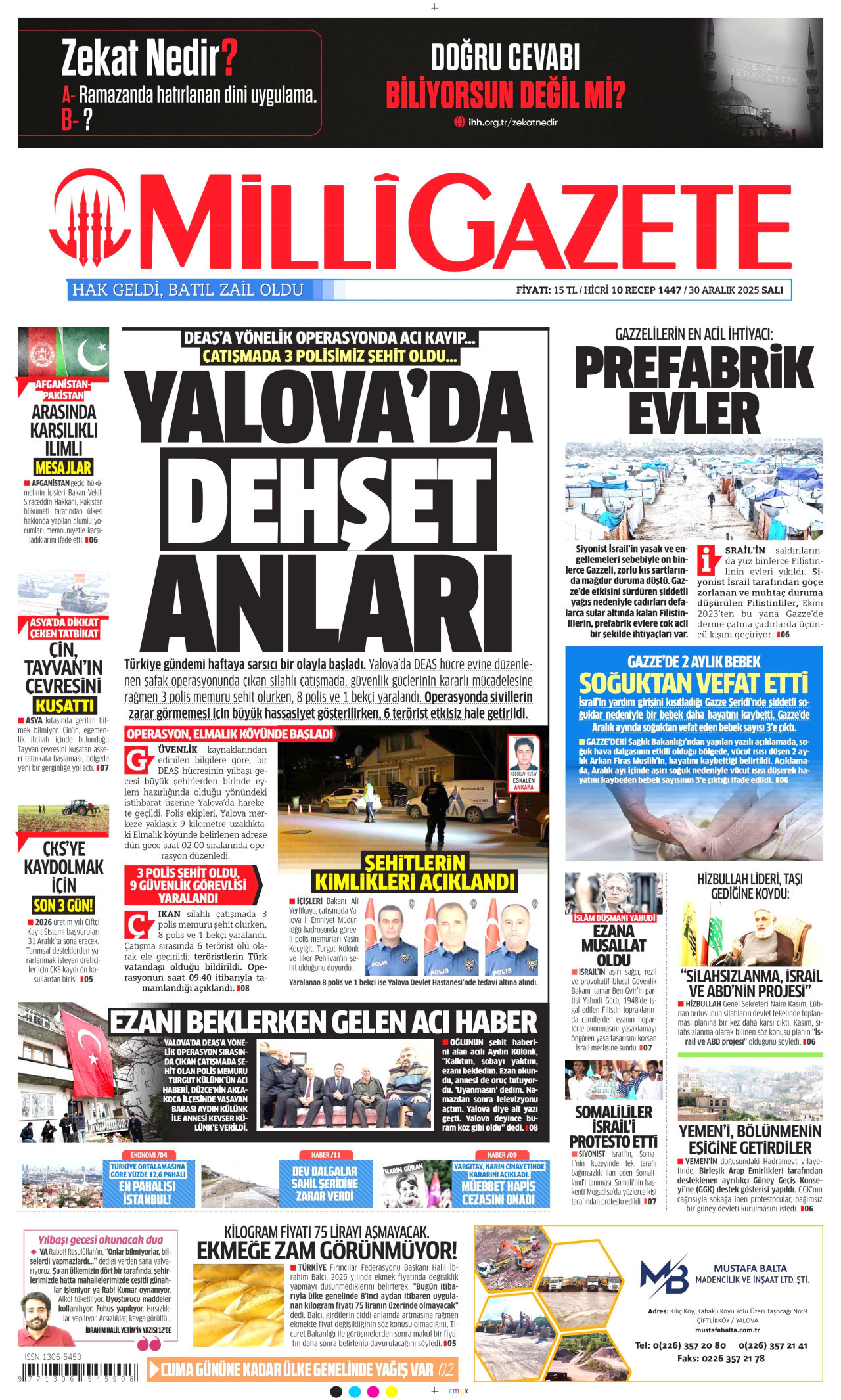 Milli Gazete - 30.12.2025