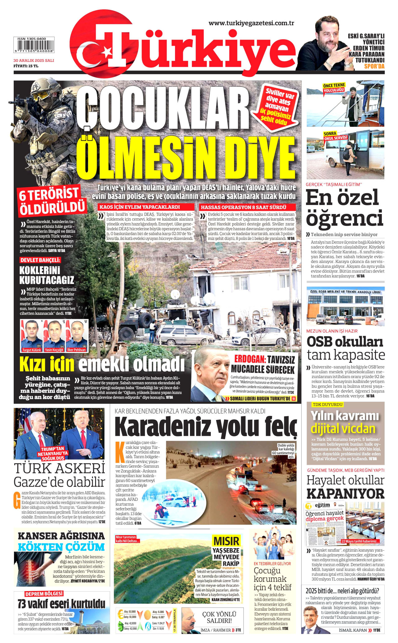 Türkiye Gazetesi - 30.12.2025