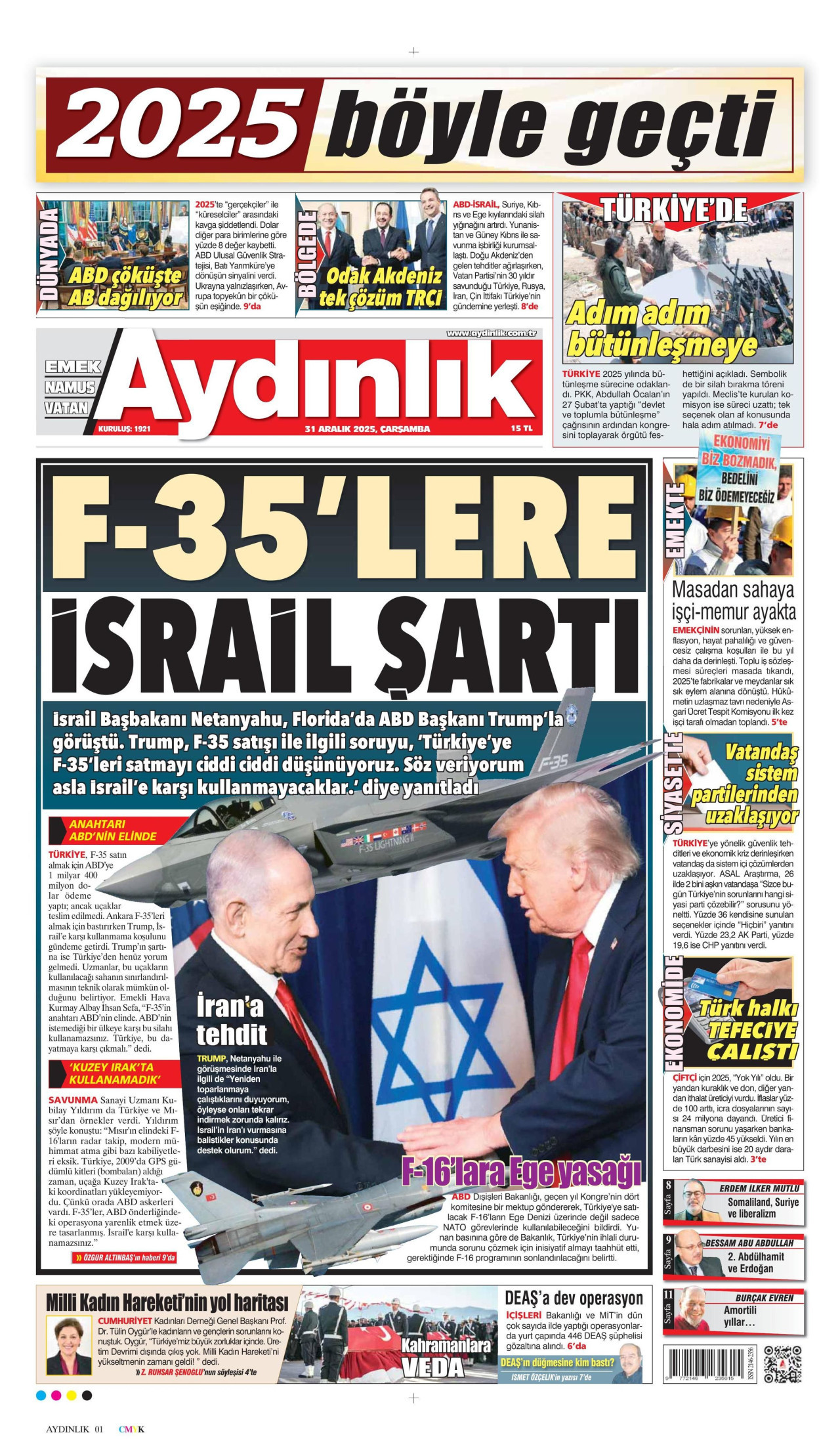 Aydınlık Gazetesi - 31.12.2025