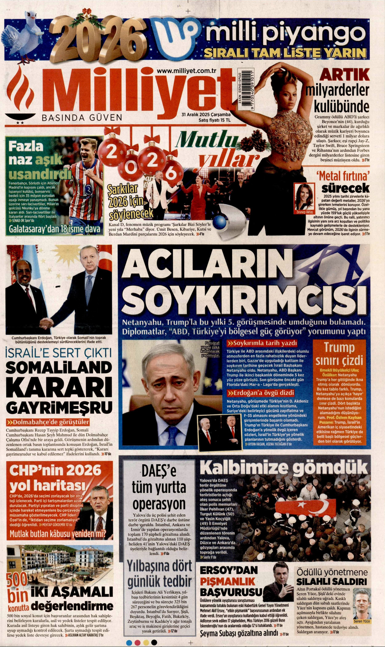 Milliyet - 31.12.2025