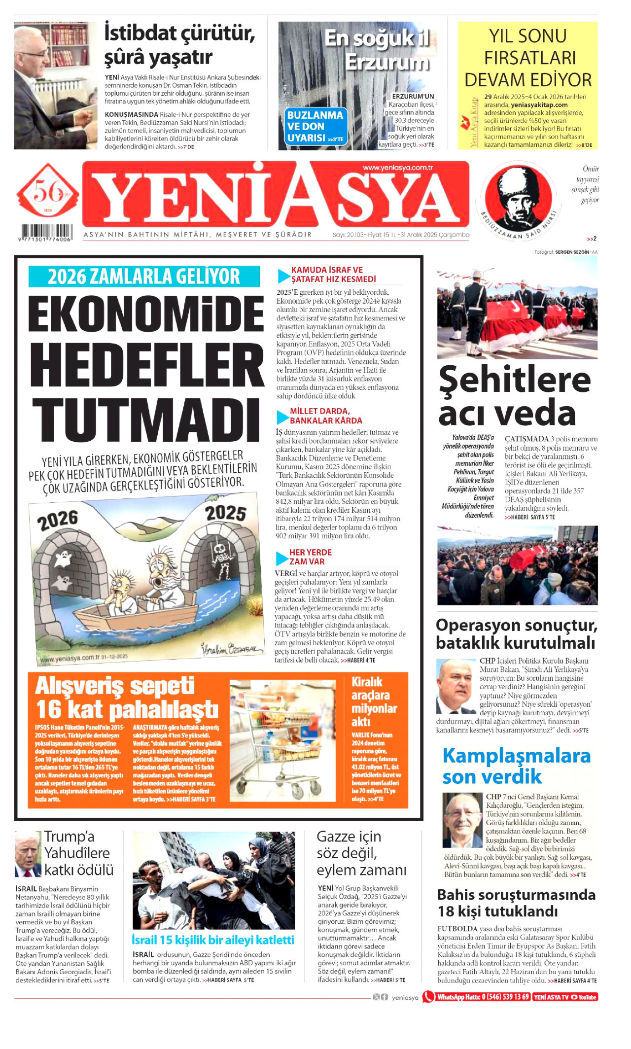 Yeni Asya - 31.12.2025