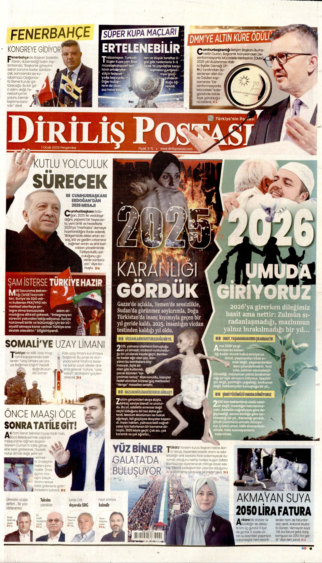 Diriliş Postası - 01.01.2026