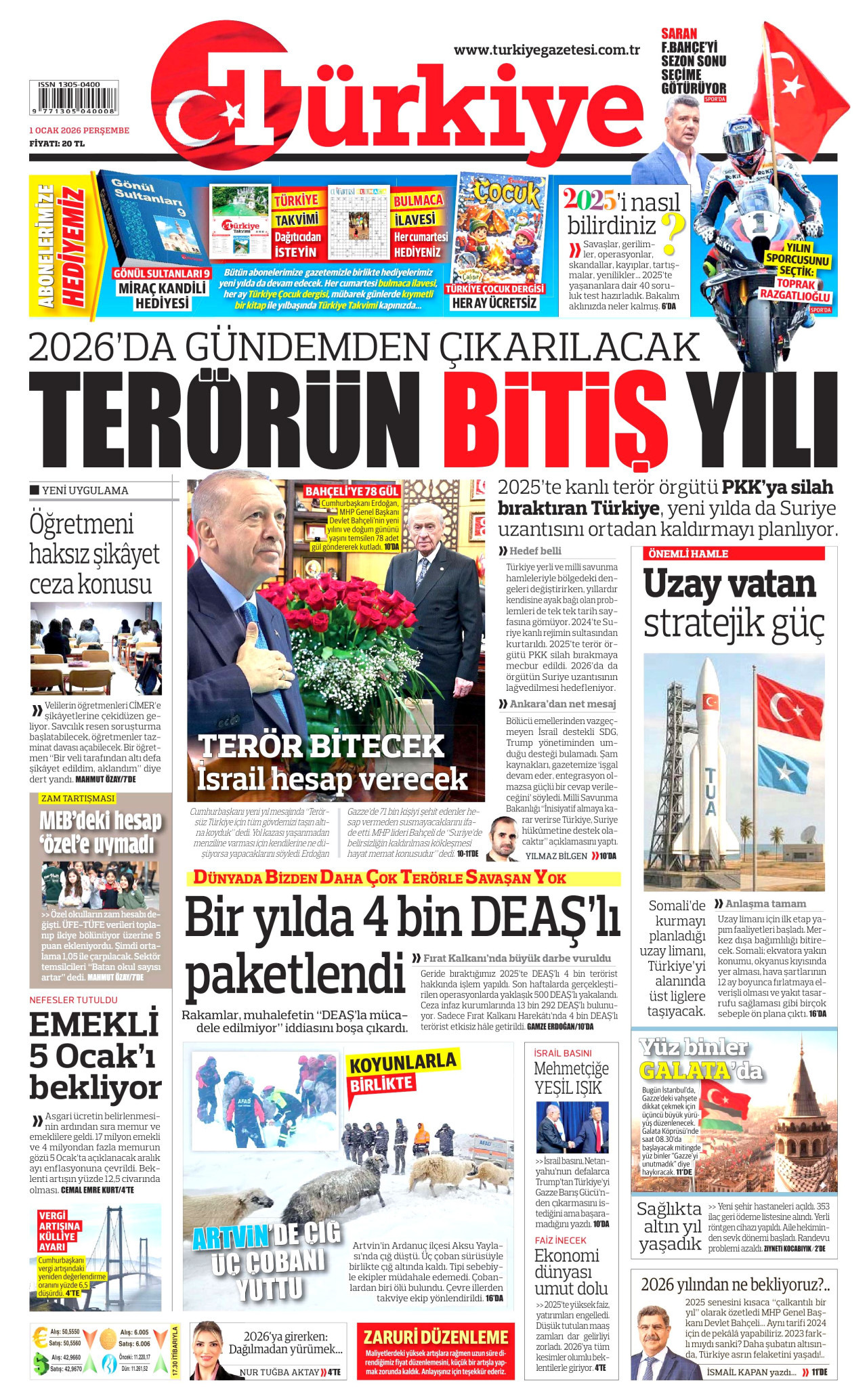 Türkiye Gazetesi - 01.01.2026