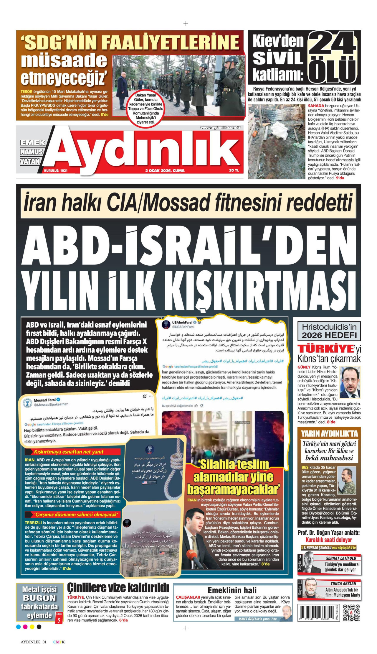 Aydınlık Gazetesi - 02.01.2026