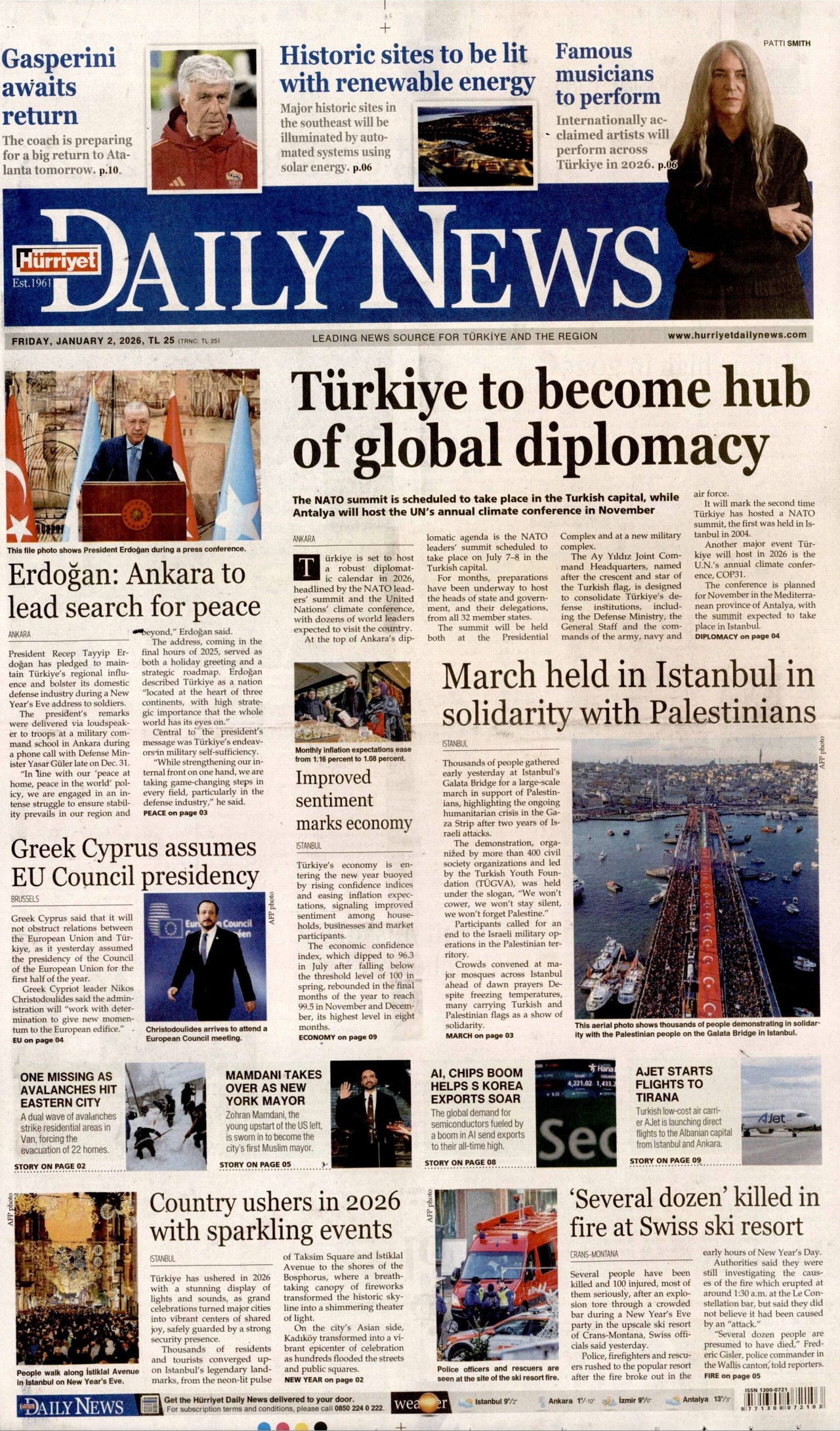 Hürriyet Daily News - 02.01.2026
