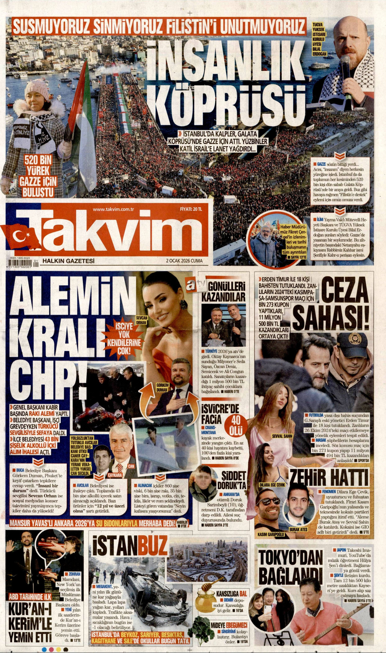 Takvim - 02.01.2026