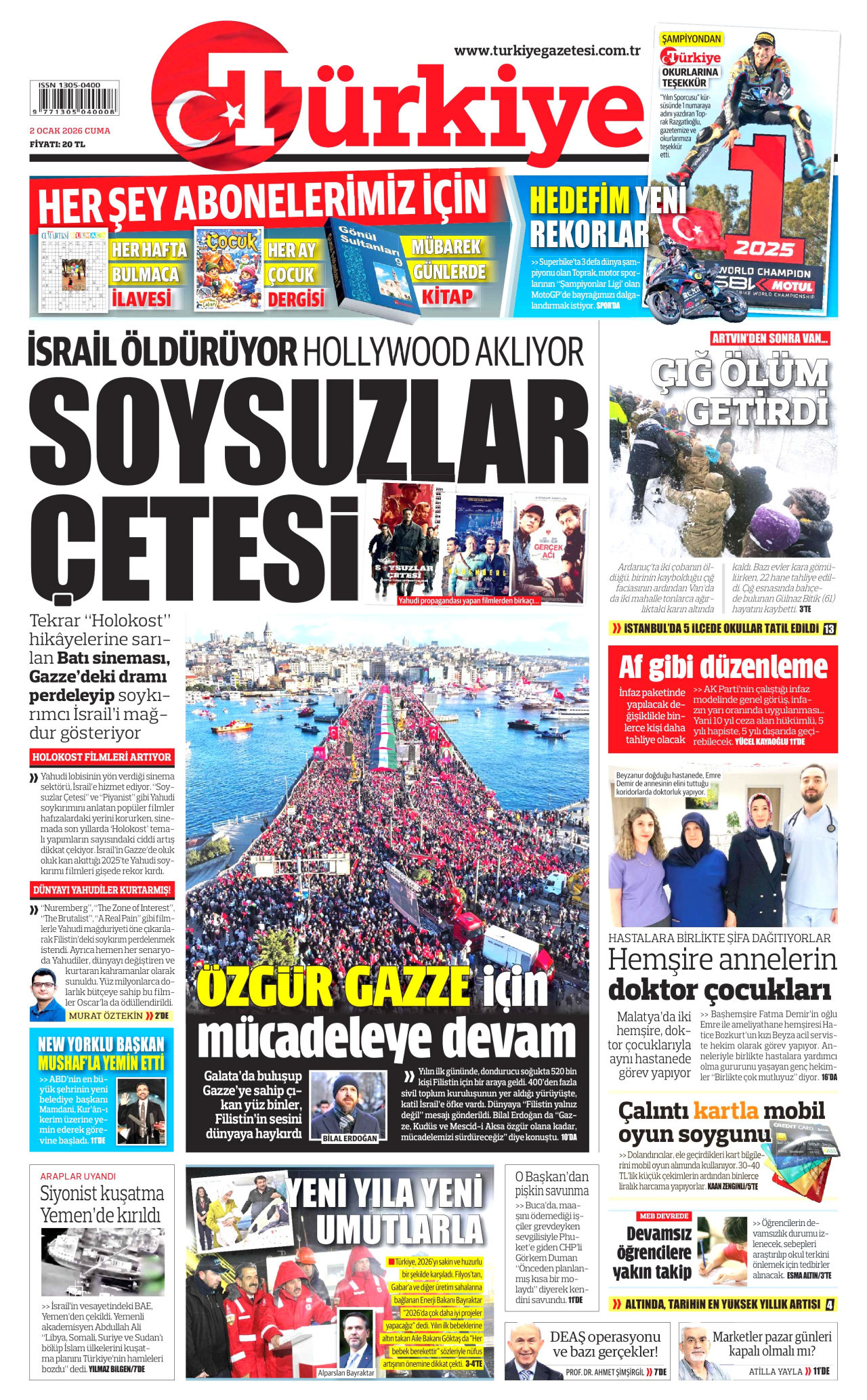 Türkiye Gazetesi - 02.01.2026