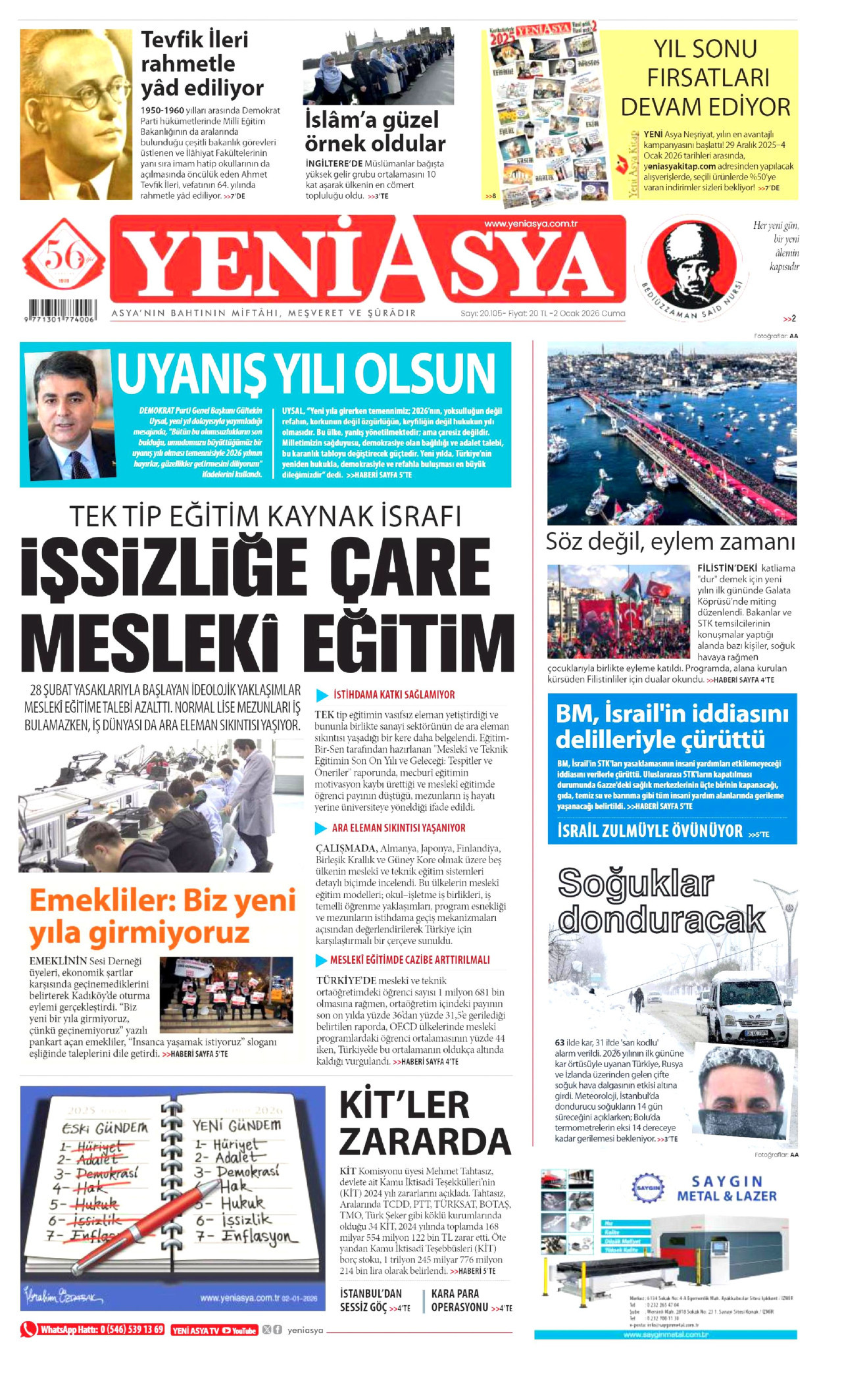 Yeni Asya - 02.01.2026