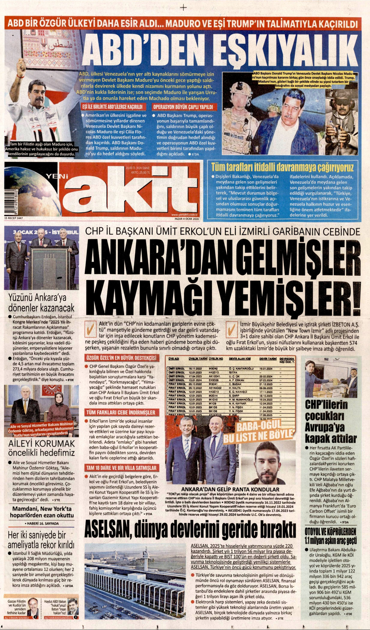 Yeni Akit - 04.01.2026