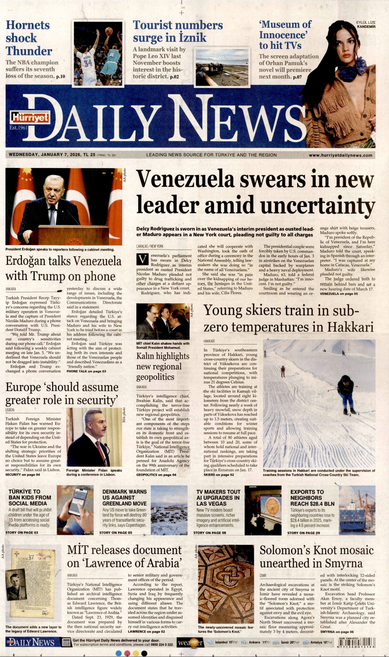 Hürriyet Daily News - 07.01.2026