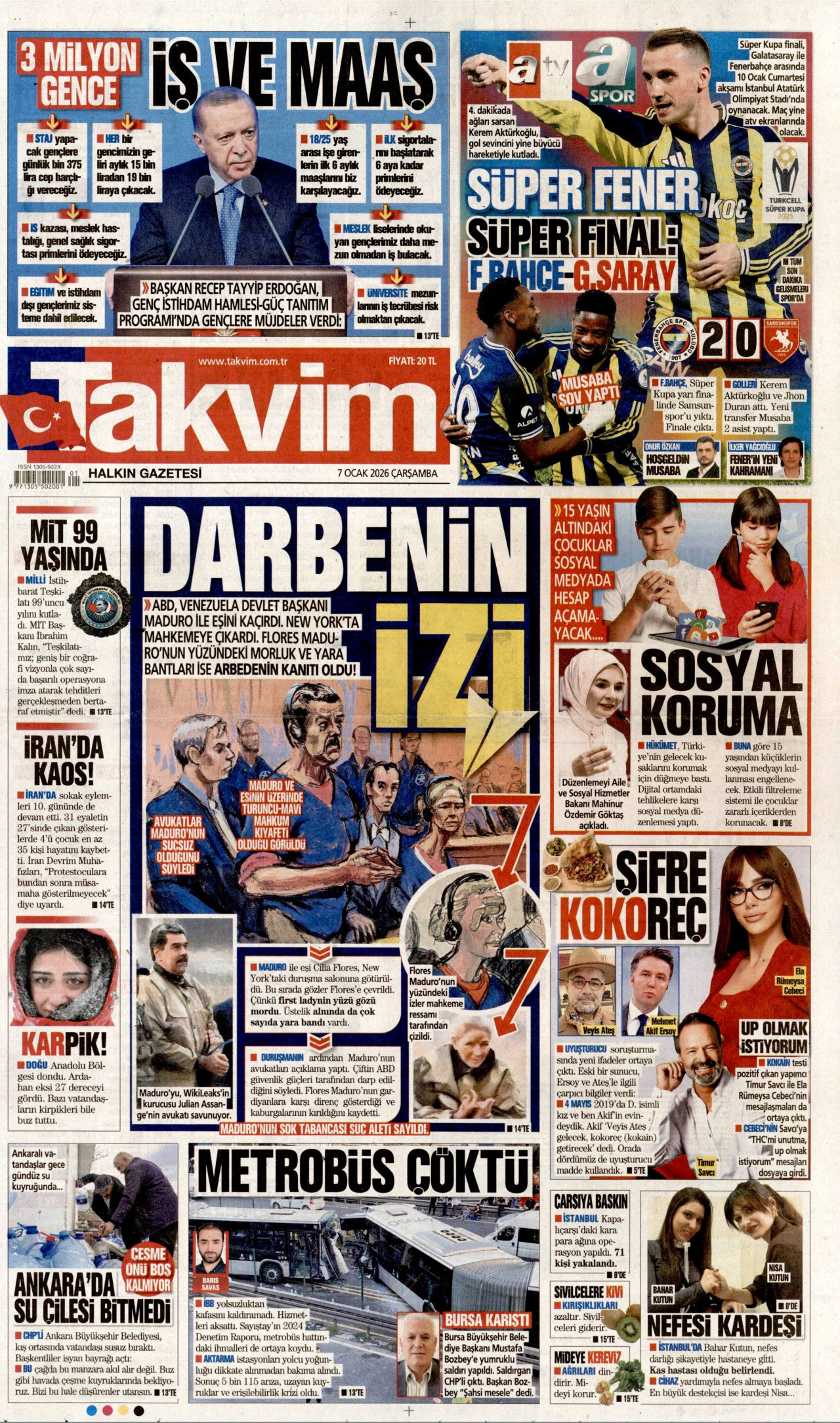 Takvim - 7 Ocak 2026
