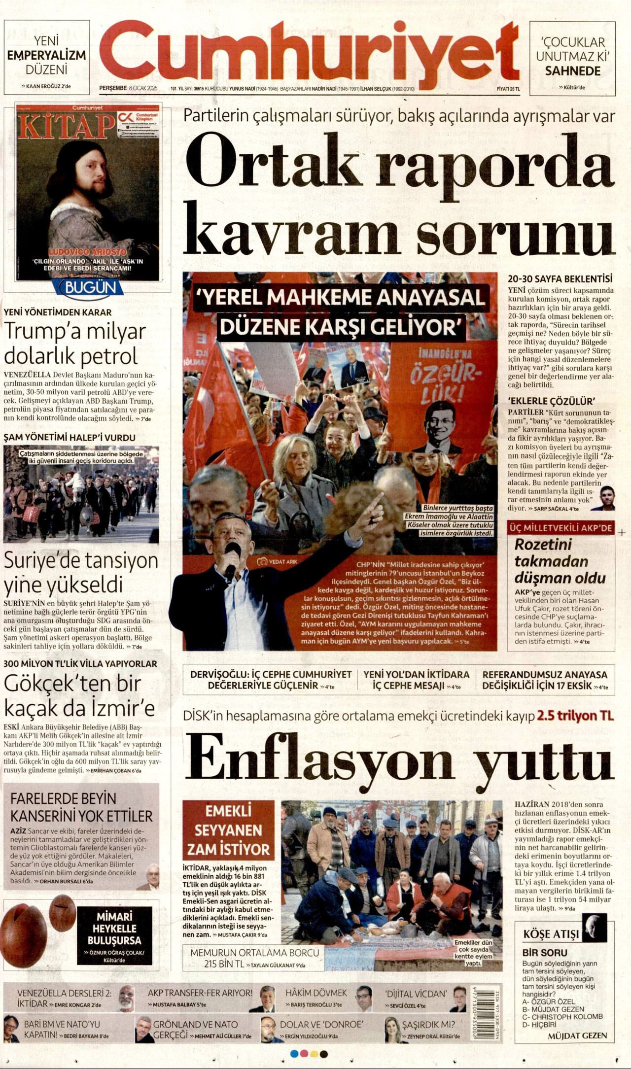Cumhuriyet - 8 Ocak 2026