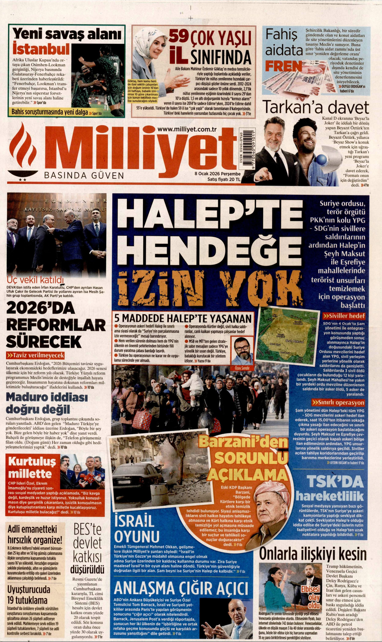 Milliyet - 08.01.2026