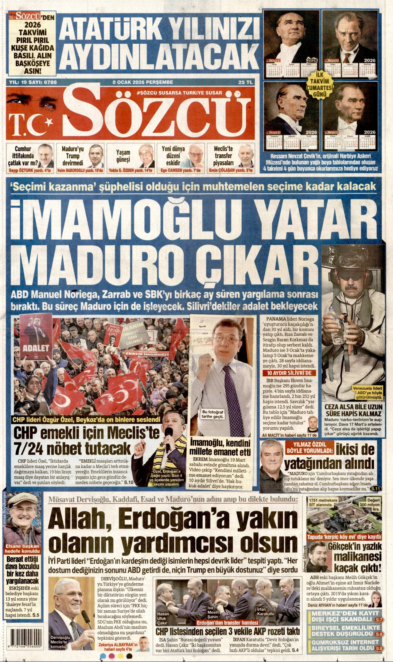 Sözcü - 08.01.2026