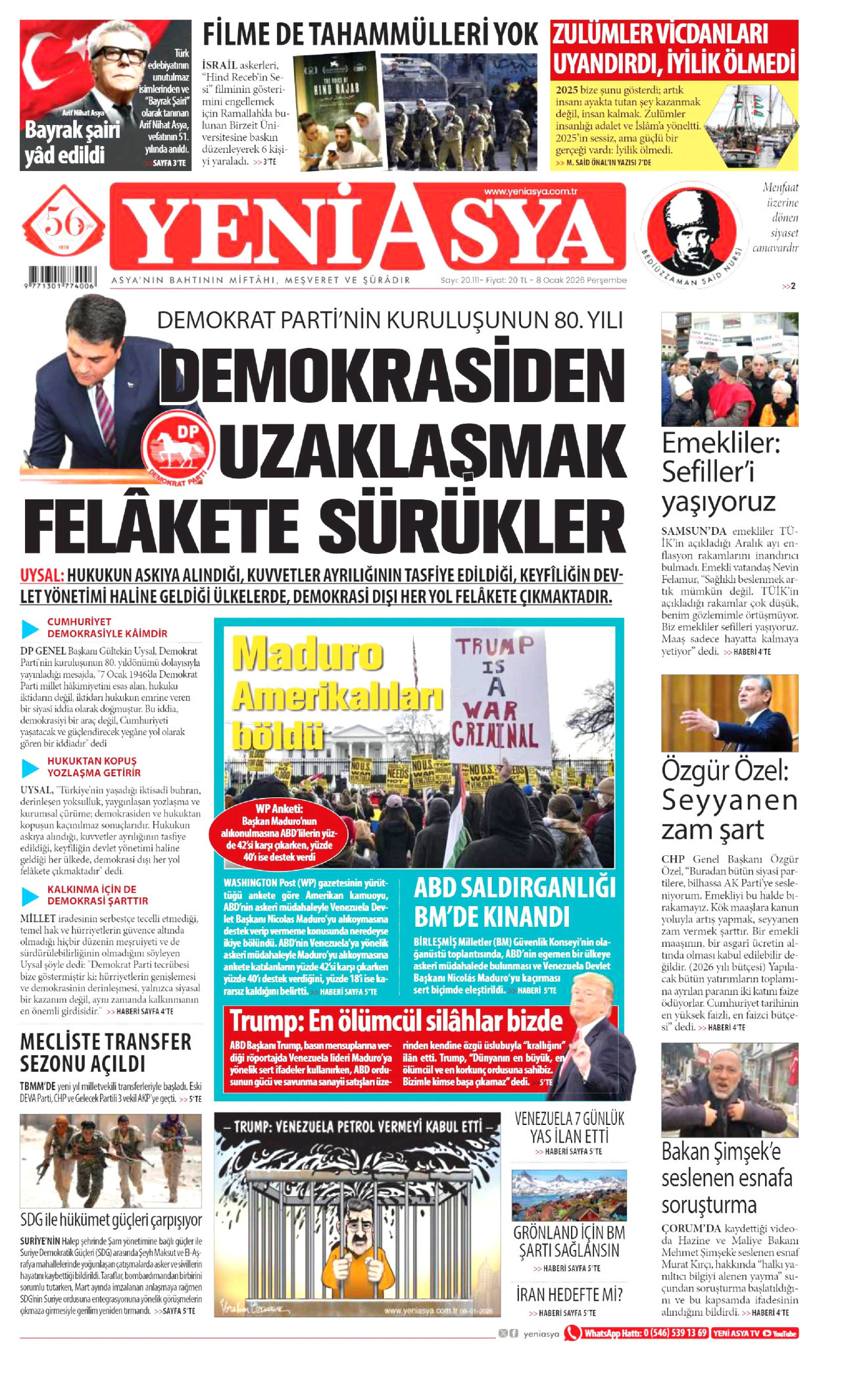 Yeni Asya - 08.01.2026