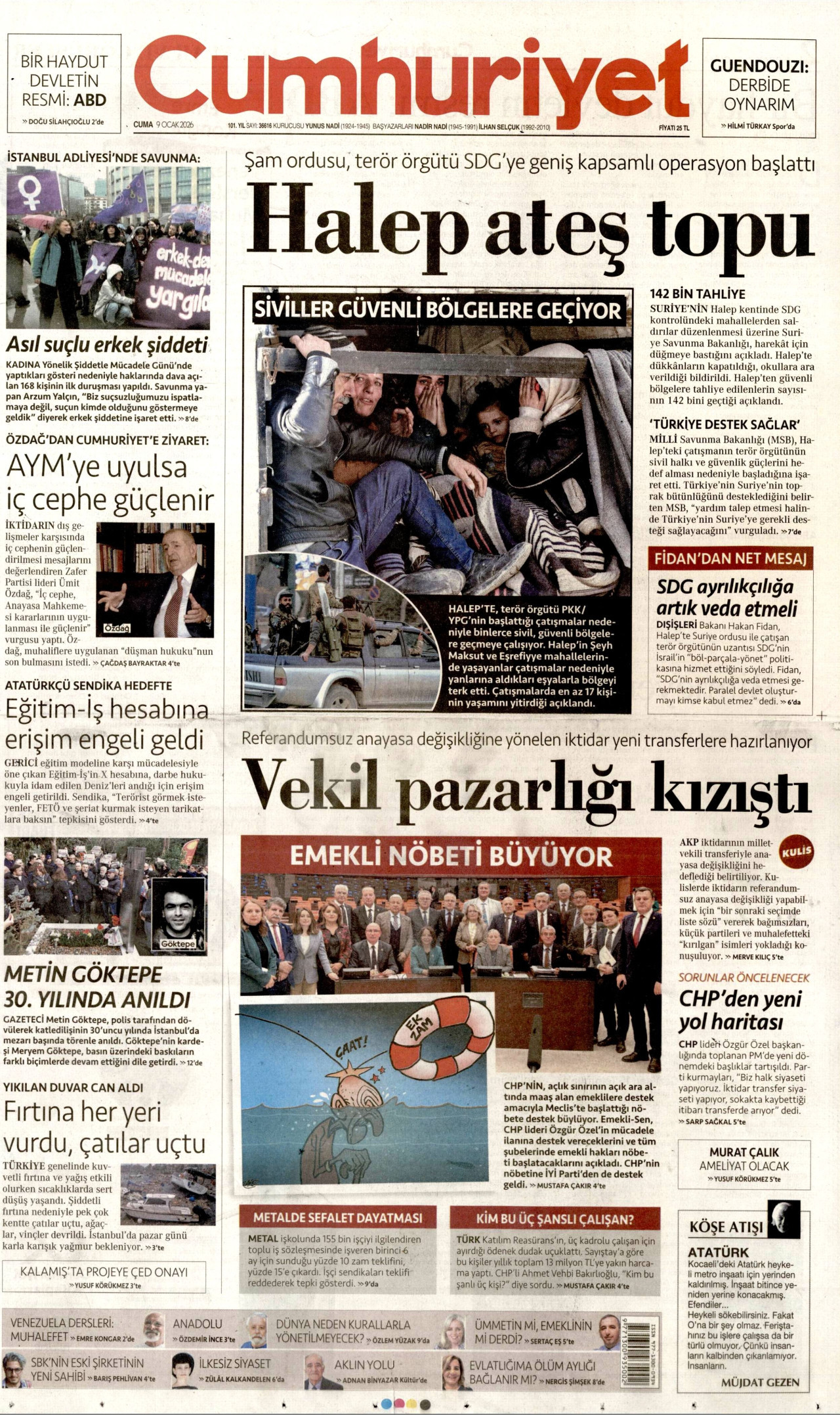 Cumhuriyet - 9 Ocak 2026