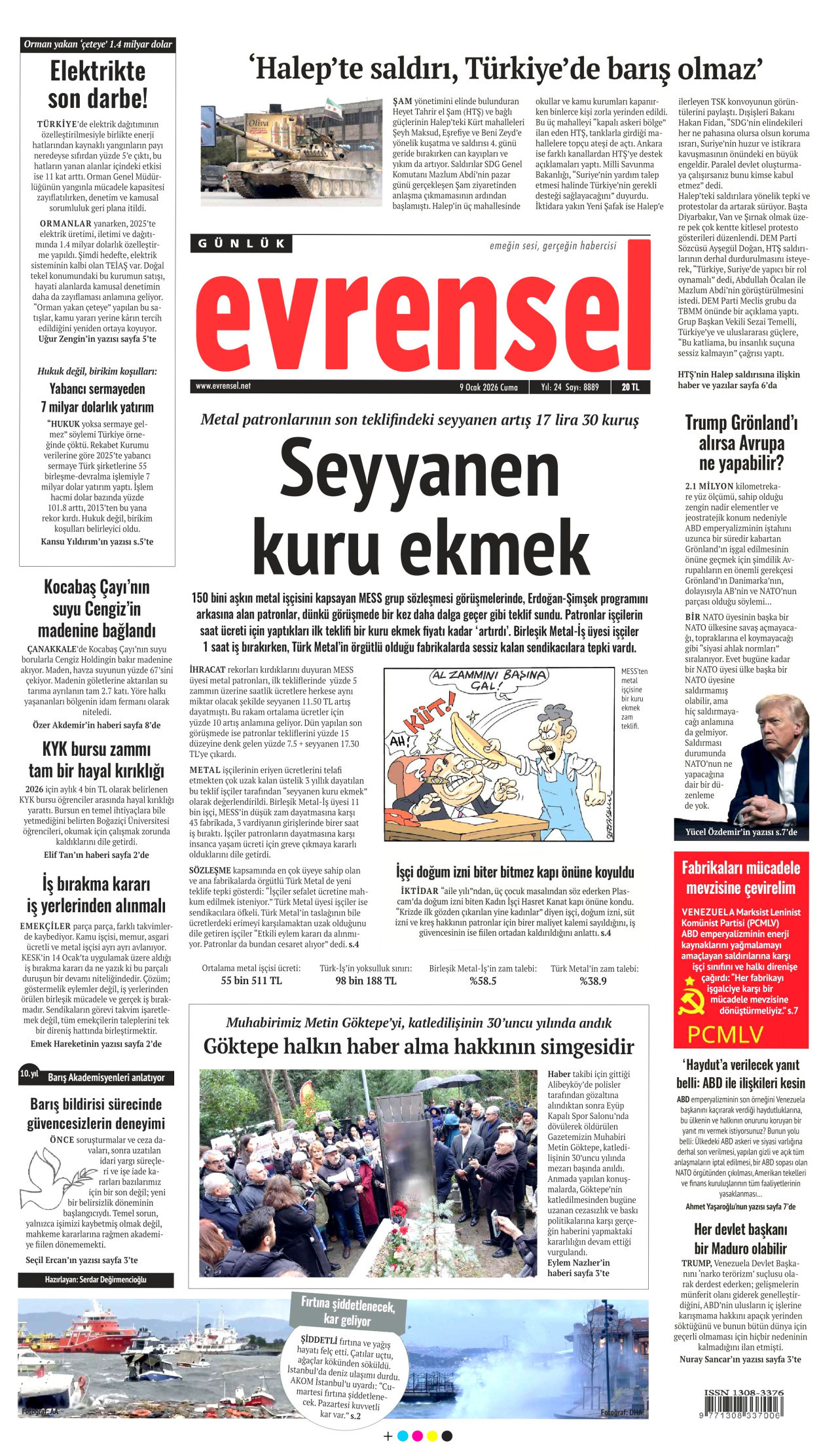 Evrensel - 09.01.2026
