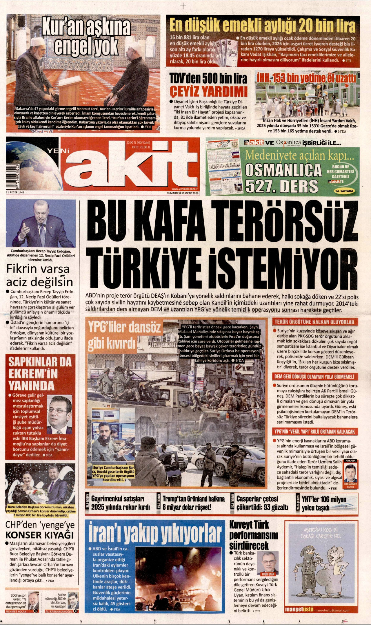 Yeni Akit - 10.01.2026