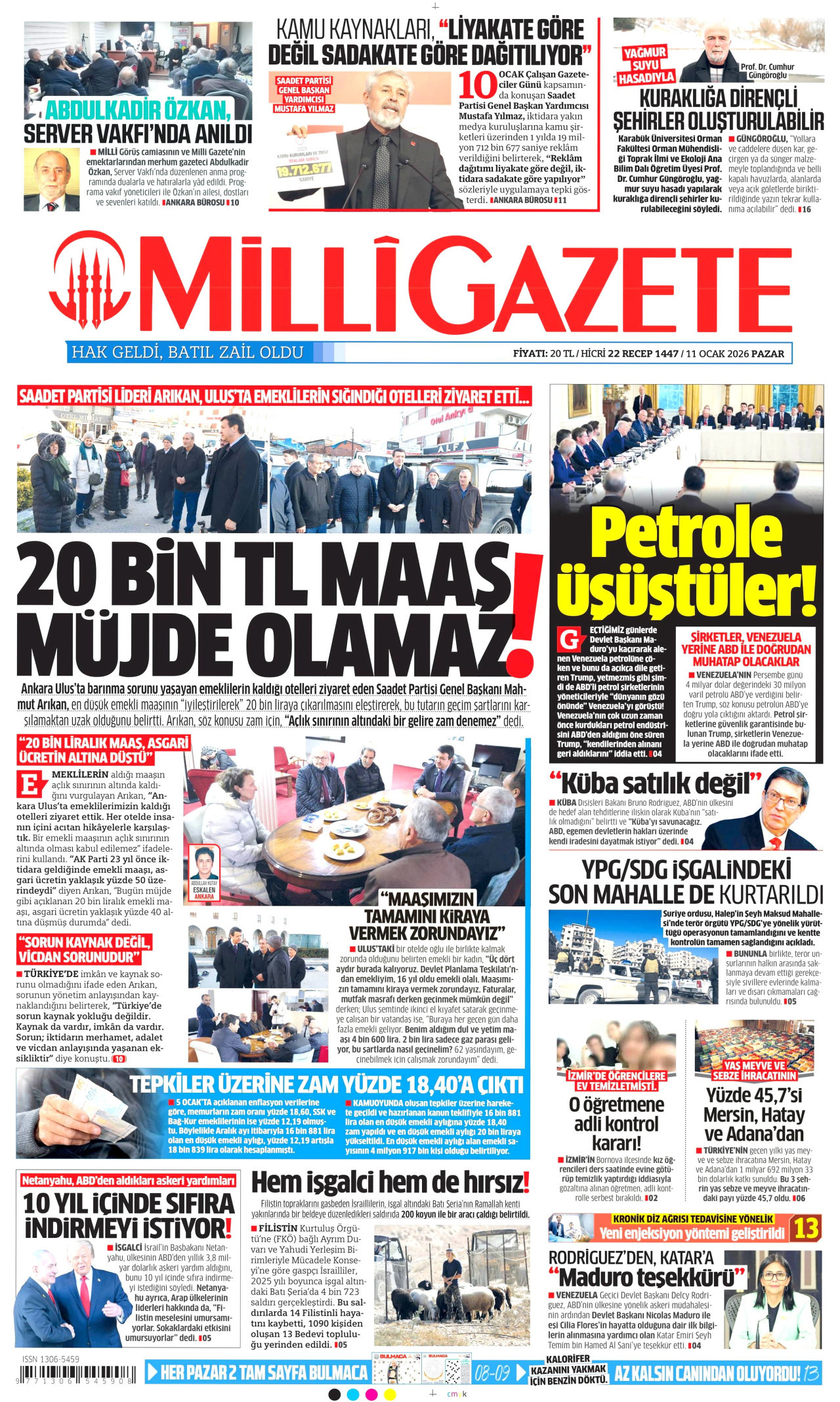 Milli Gazete - 11.01.2026