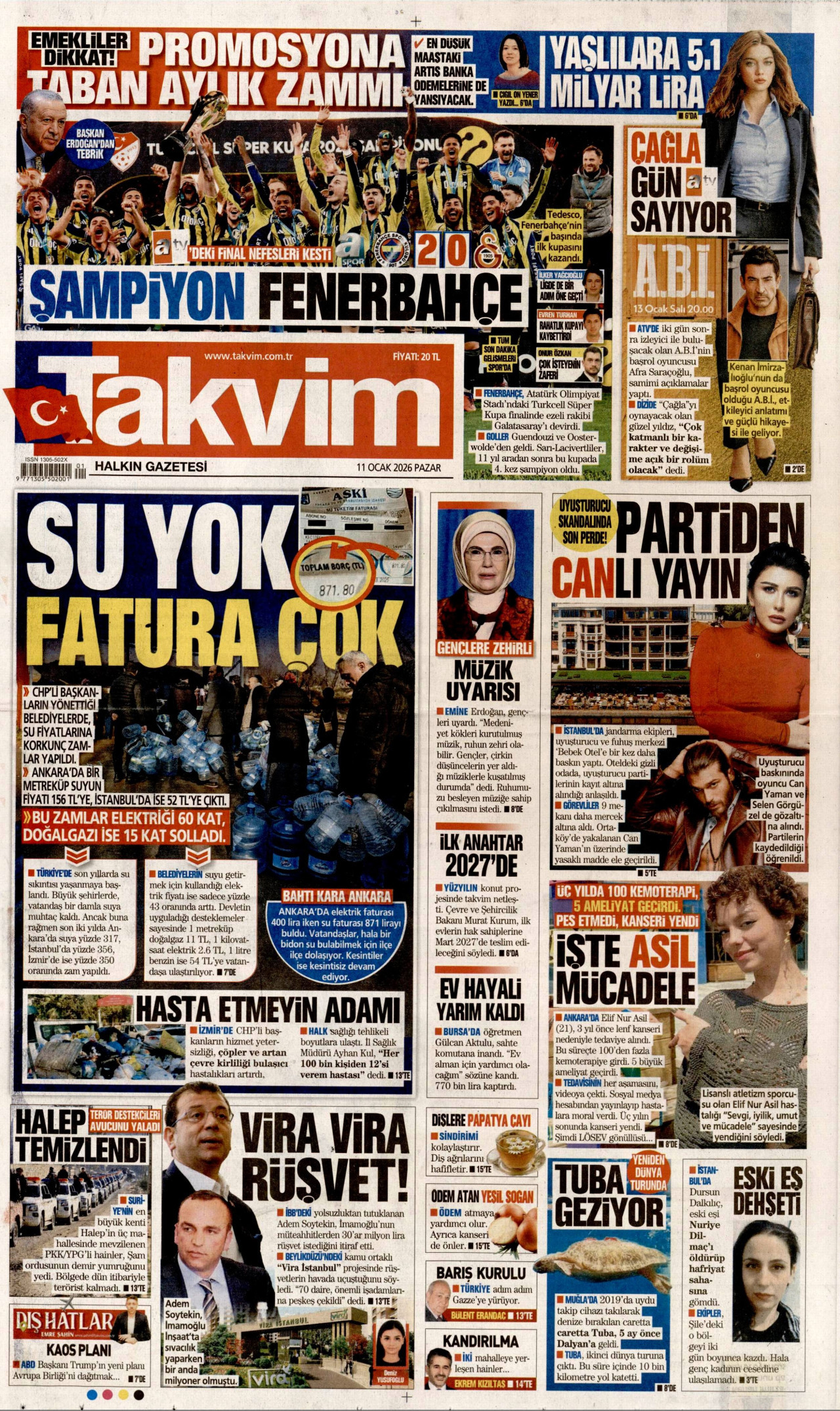 Takvim - 11 Ocak 2026