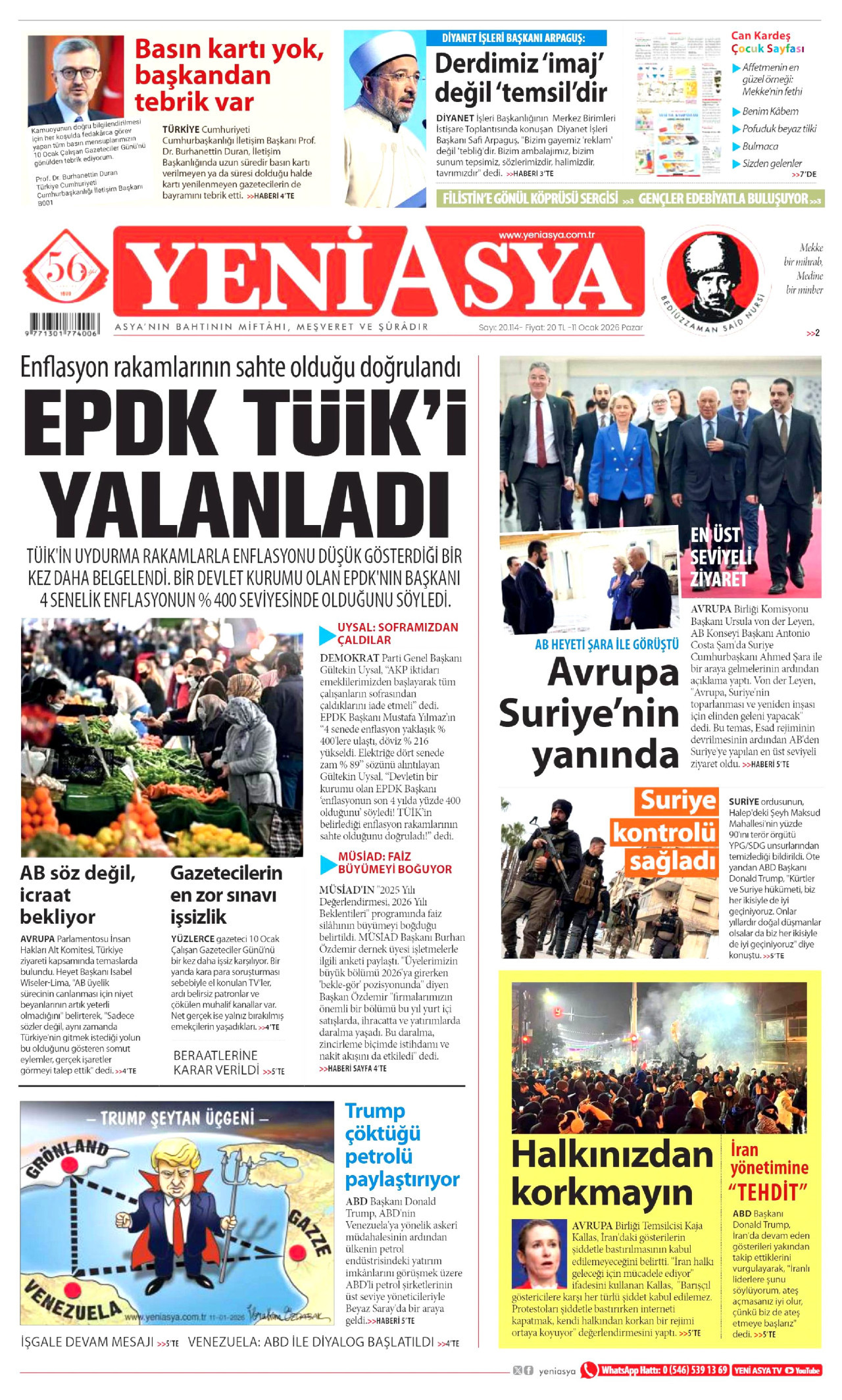 Yeni Asya - 1 Mart 2026