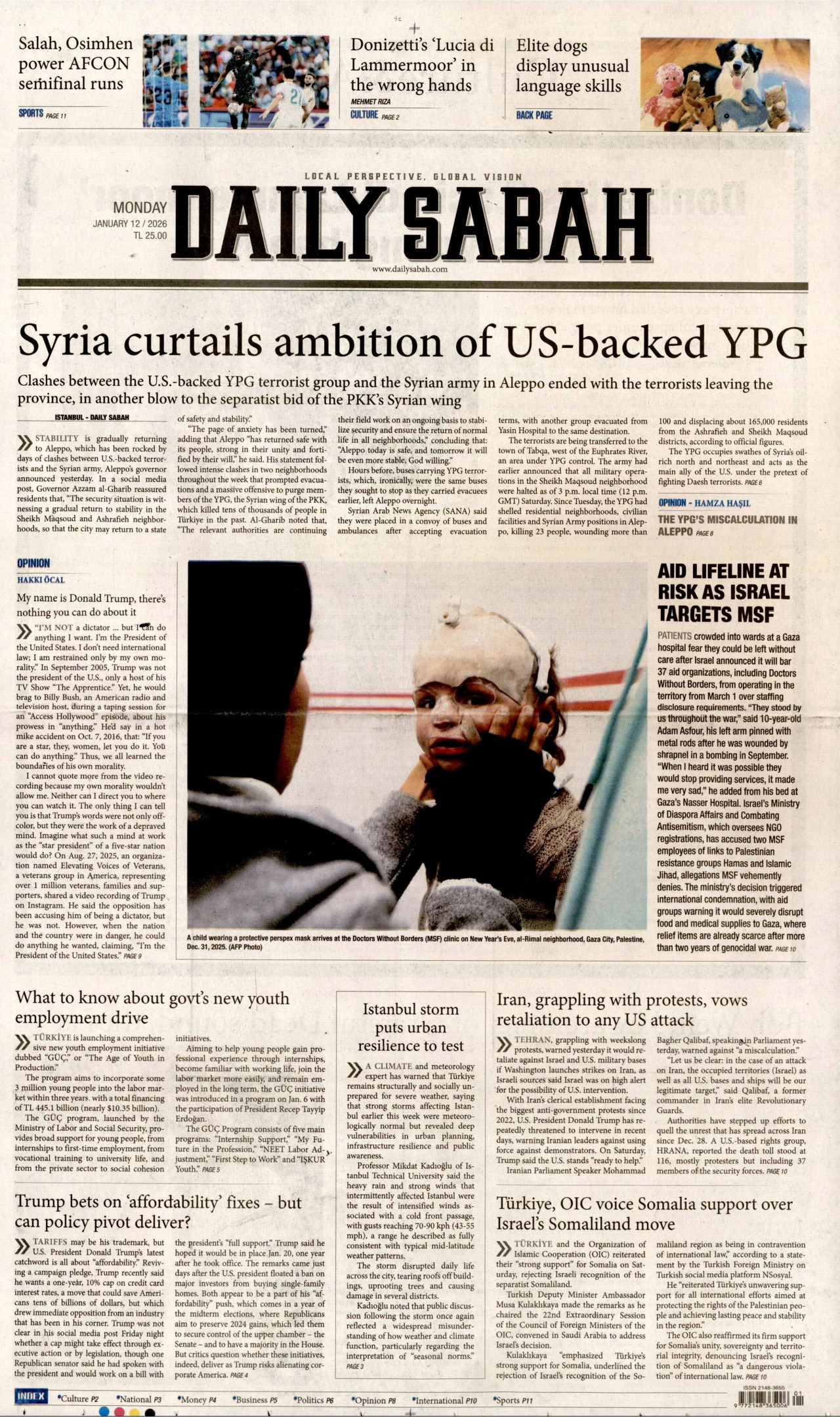Daily Sabah - 12 Ocak 2026