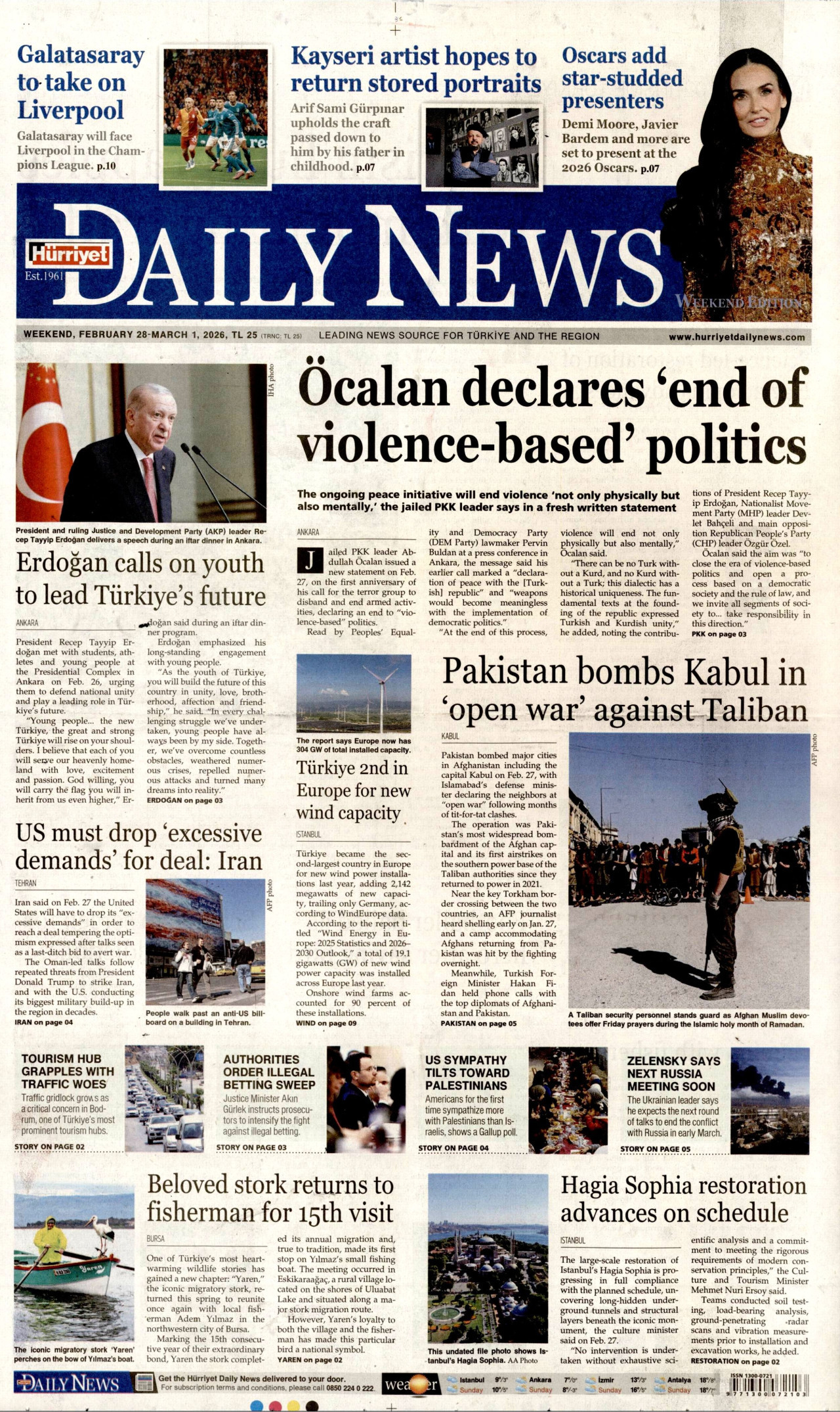 Hürriyet Daily News Manşet