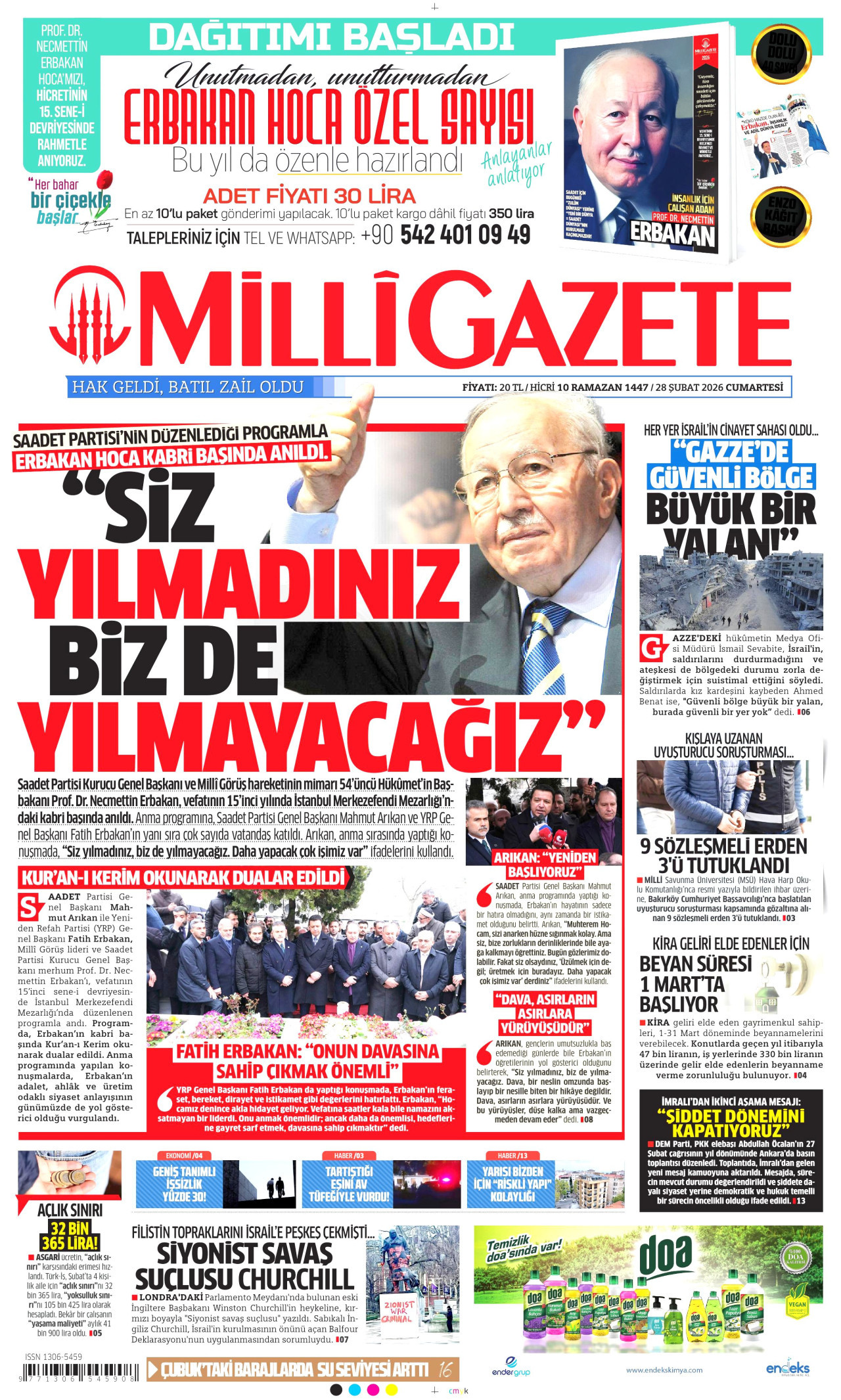 Milli Gazete Manşet