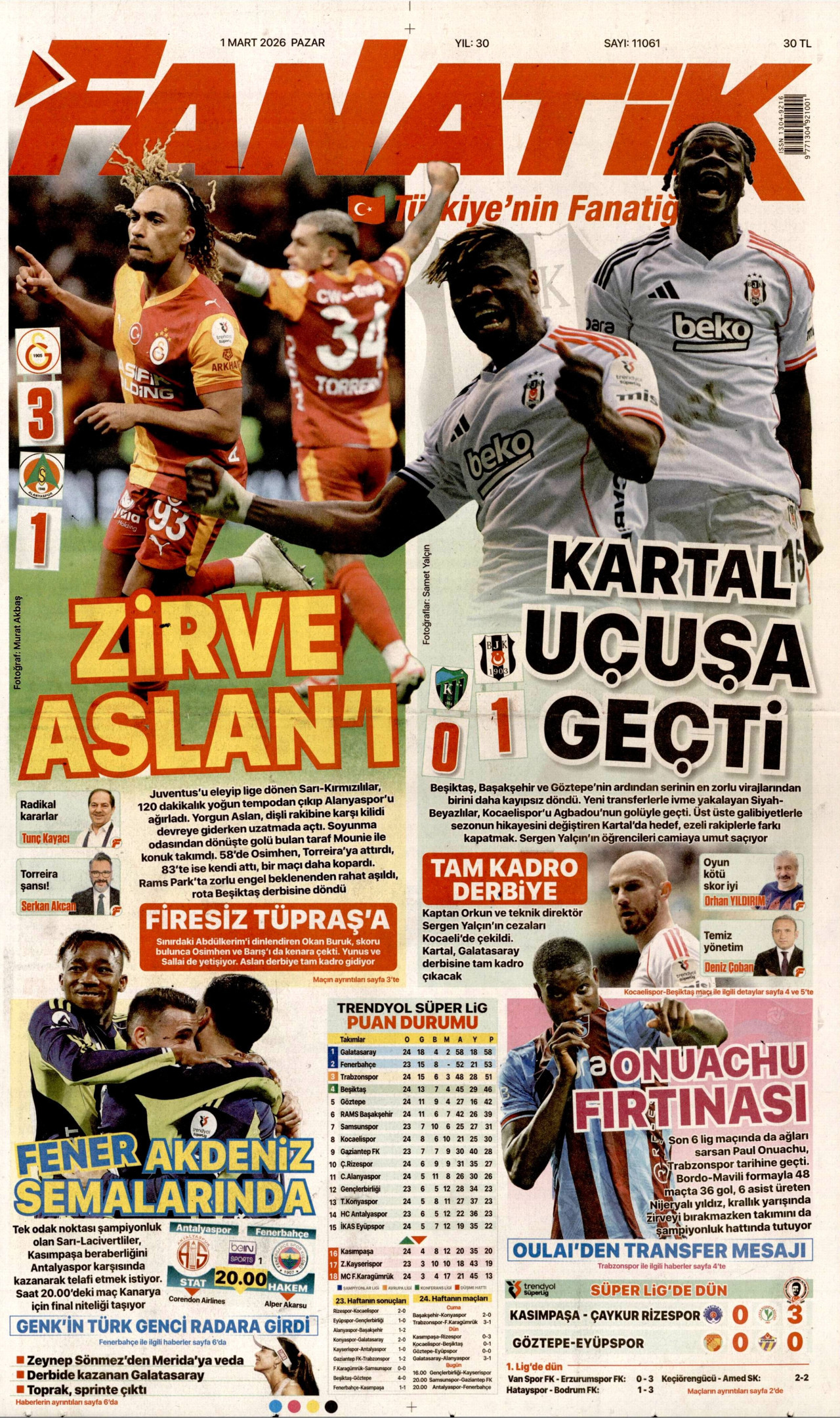 Fanatik - 1 Mart 2026