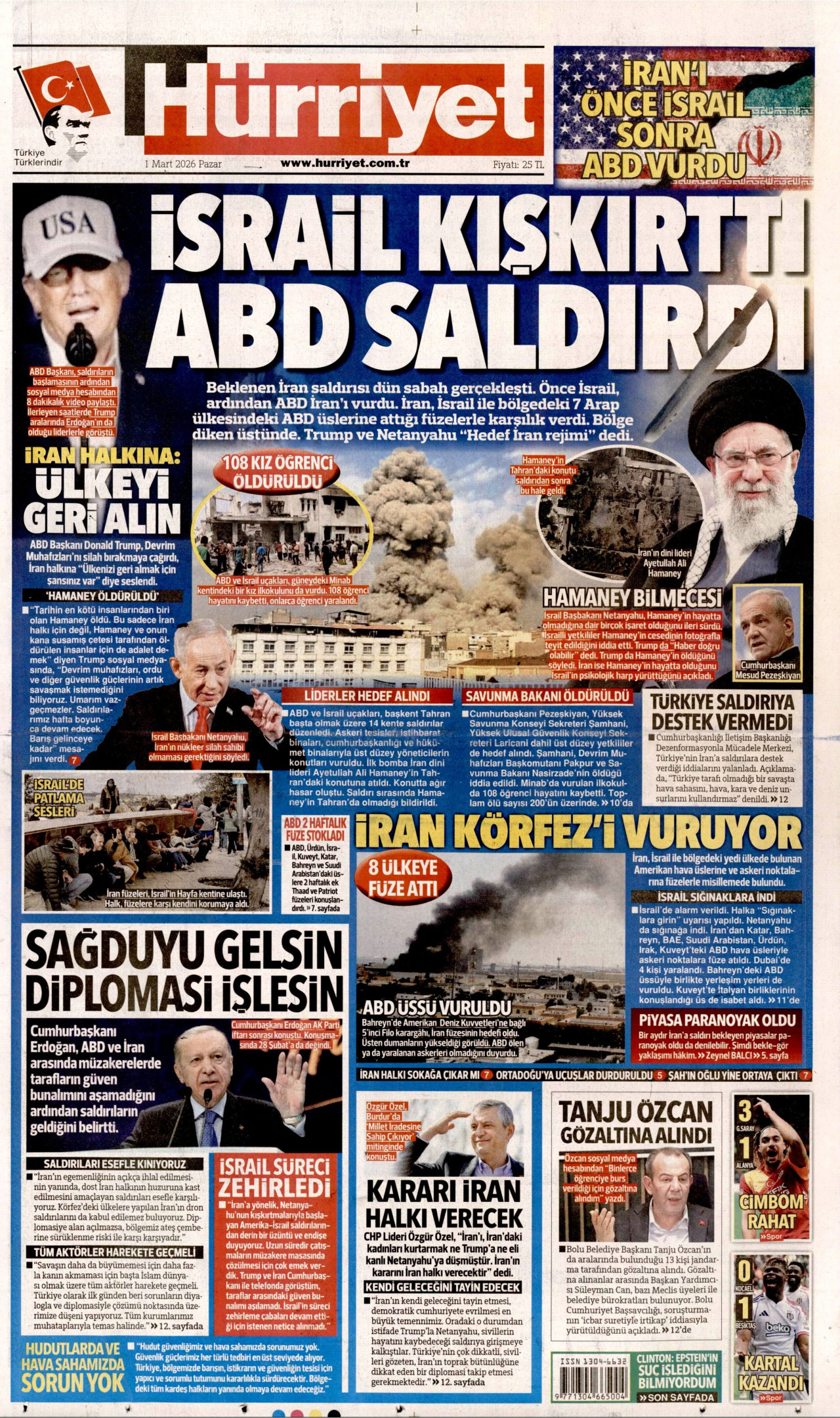 Hürriyet - 1 Mart 2026