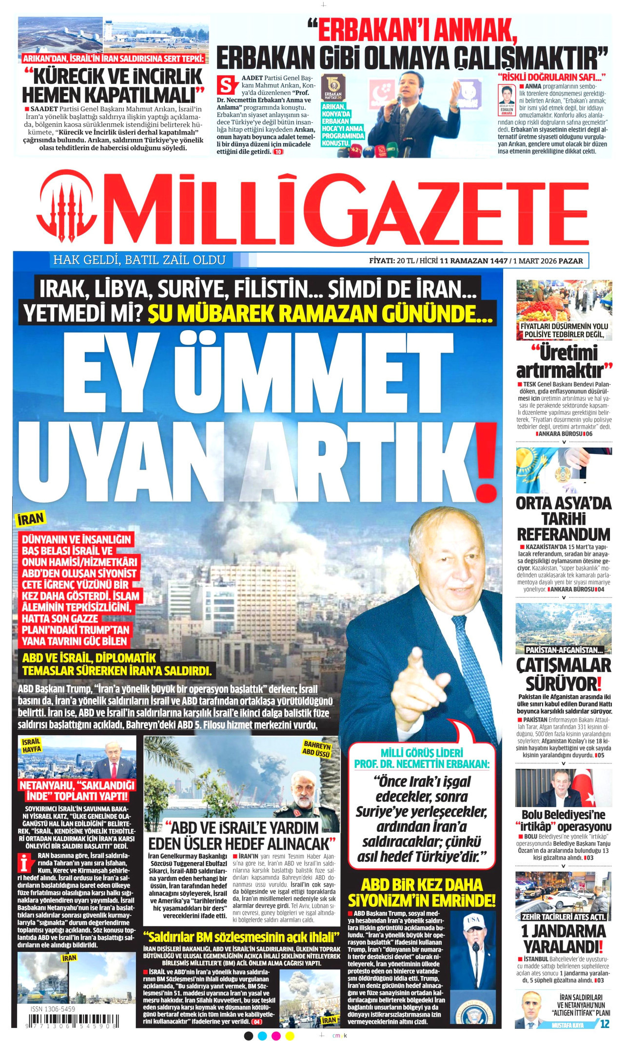 Milli Gazete - 1 Mart 2026
