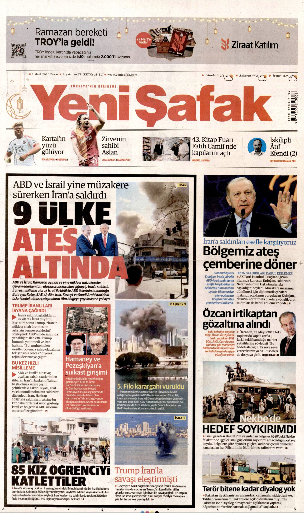 Yeni Şafak - 1 Mart 2026