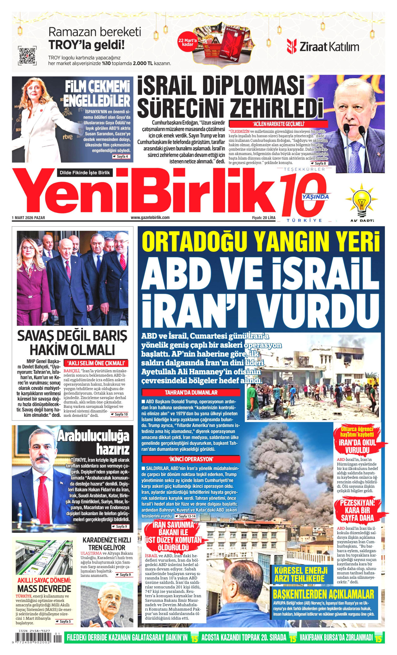 YeniBirlik - 1 Mart 2026
