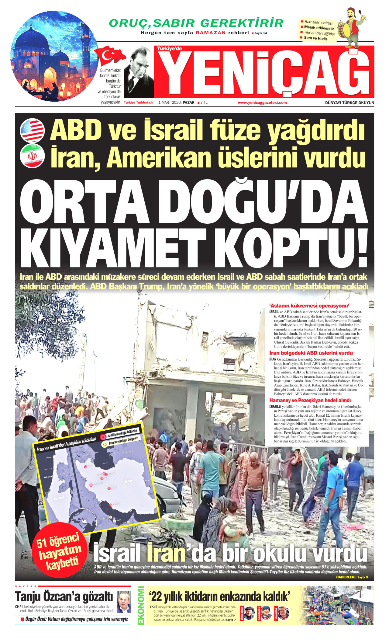 Yeniçağ - 1 Mart 2026