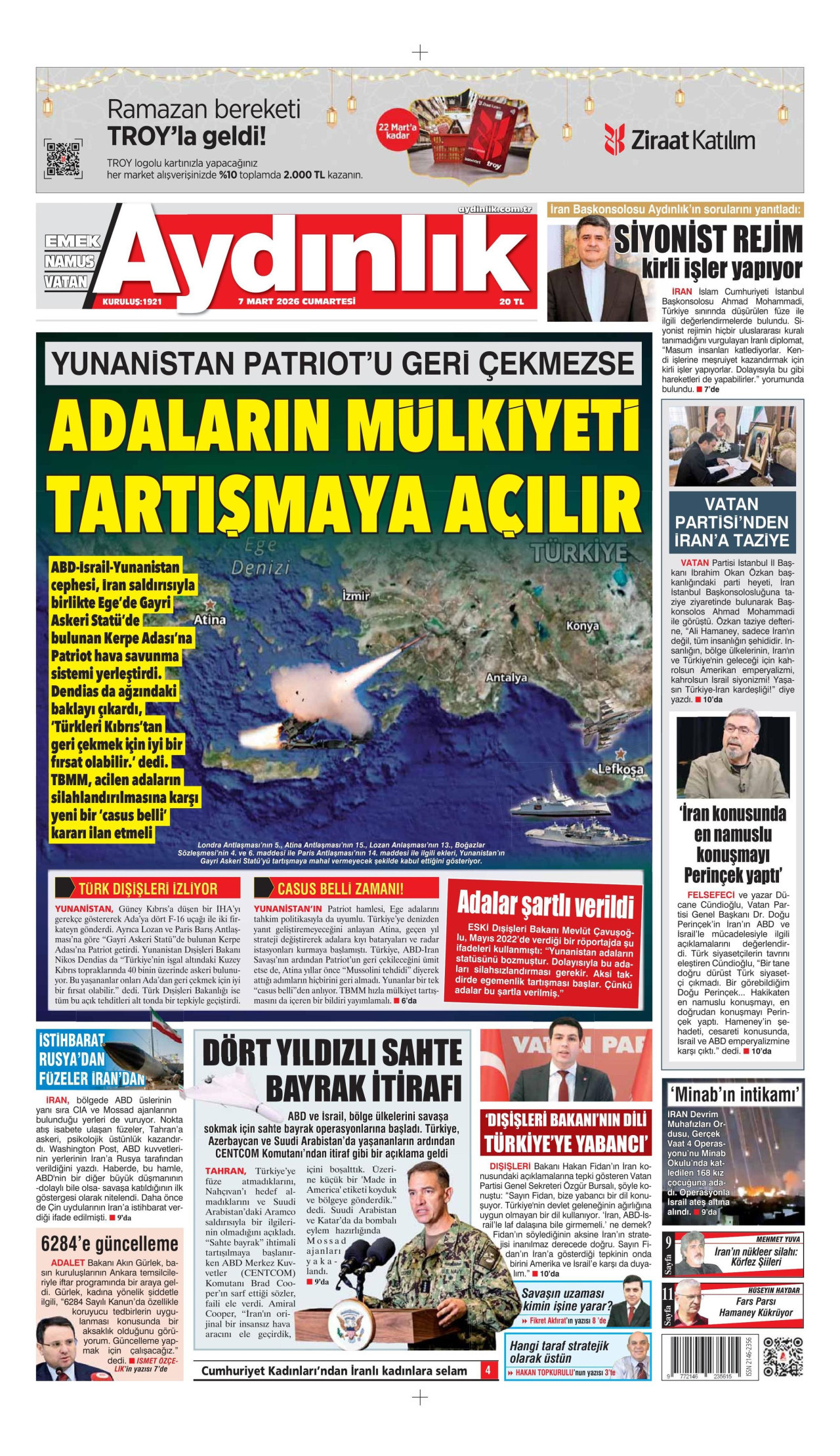 Aydınlık Gazetesi Manşet