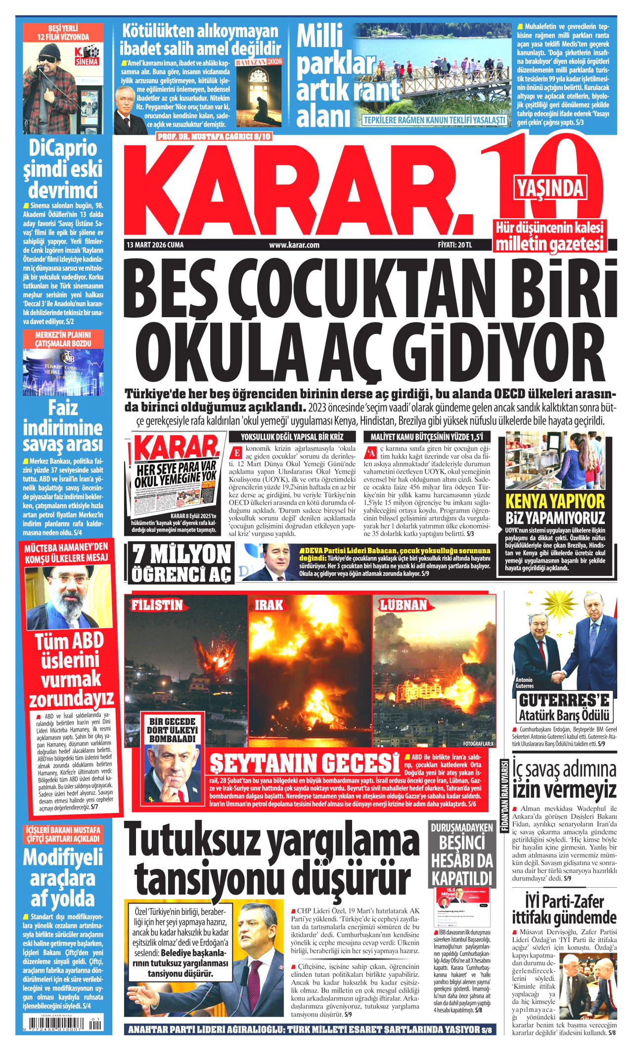Karar Gazetesi Manşeti