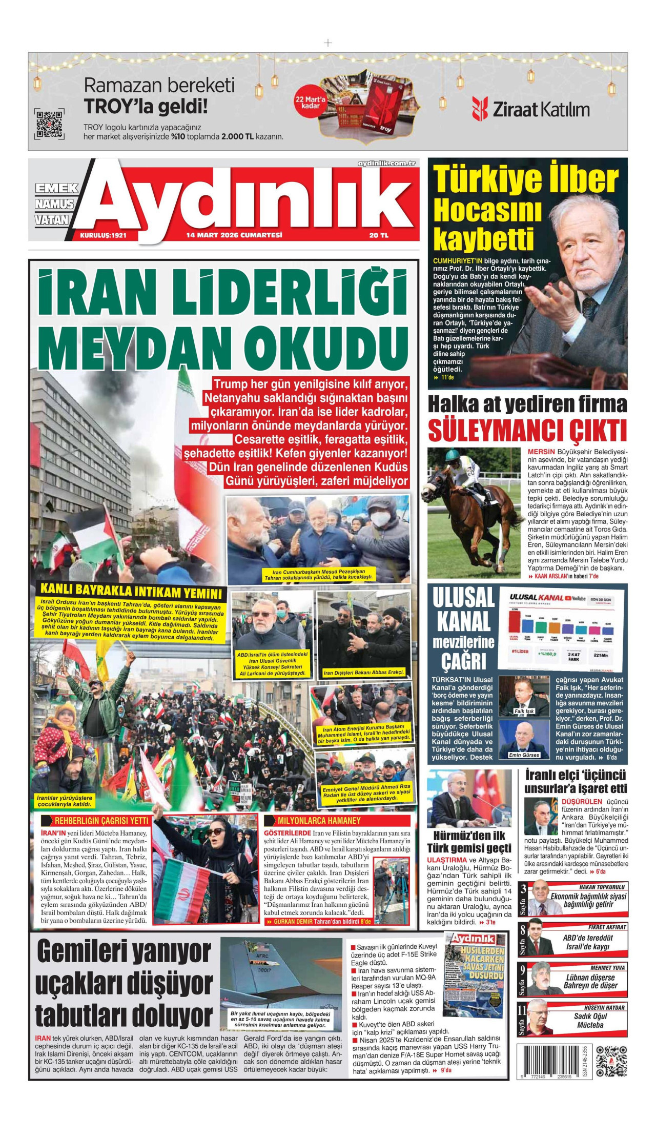 Aydınlık Gazetesi Manşet