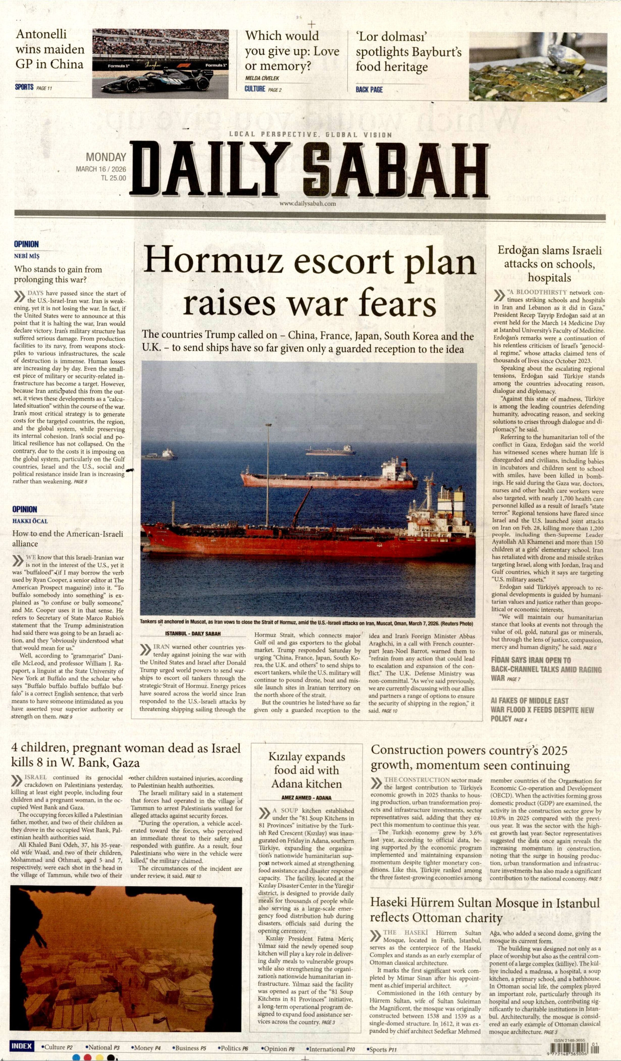 Daily Sabah Manşet