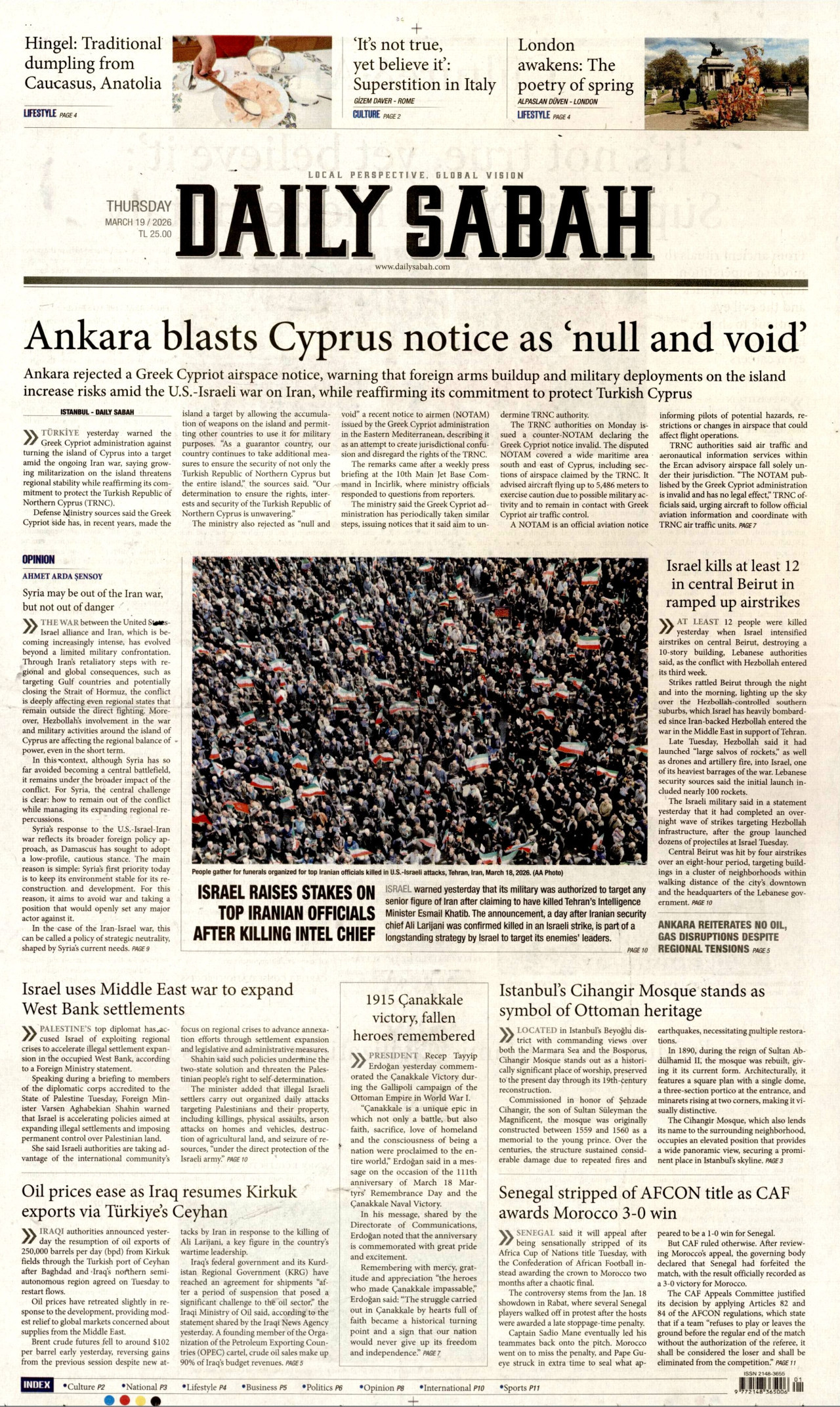 Daily Sabah Manşet