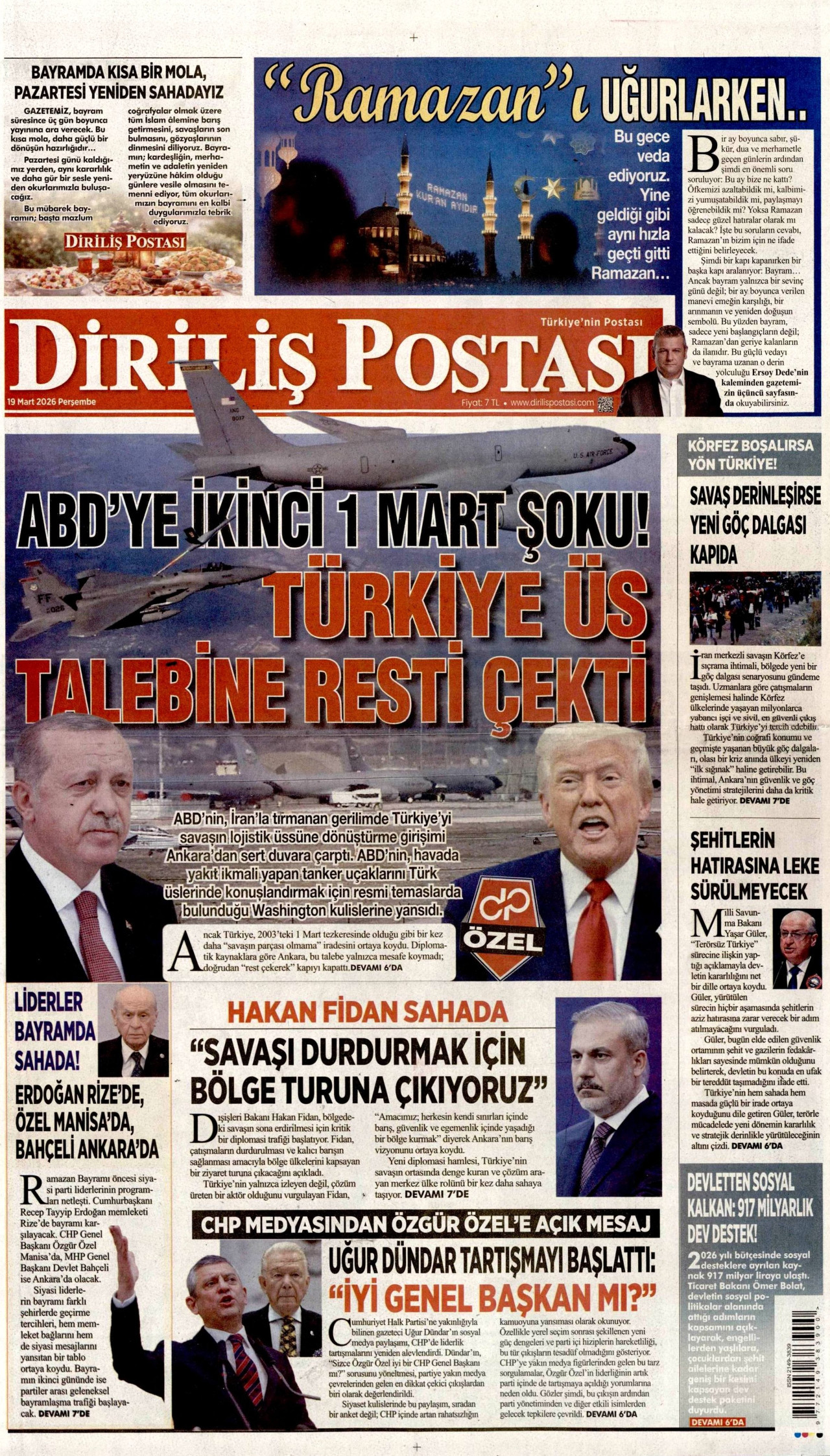 Diriliş Postası Manşet