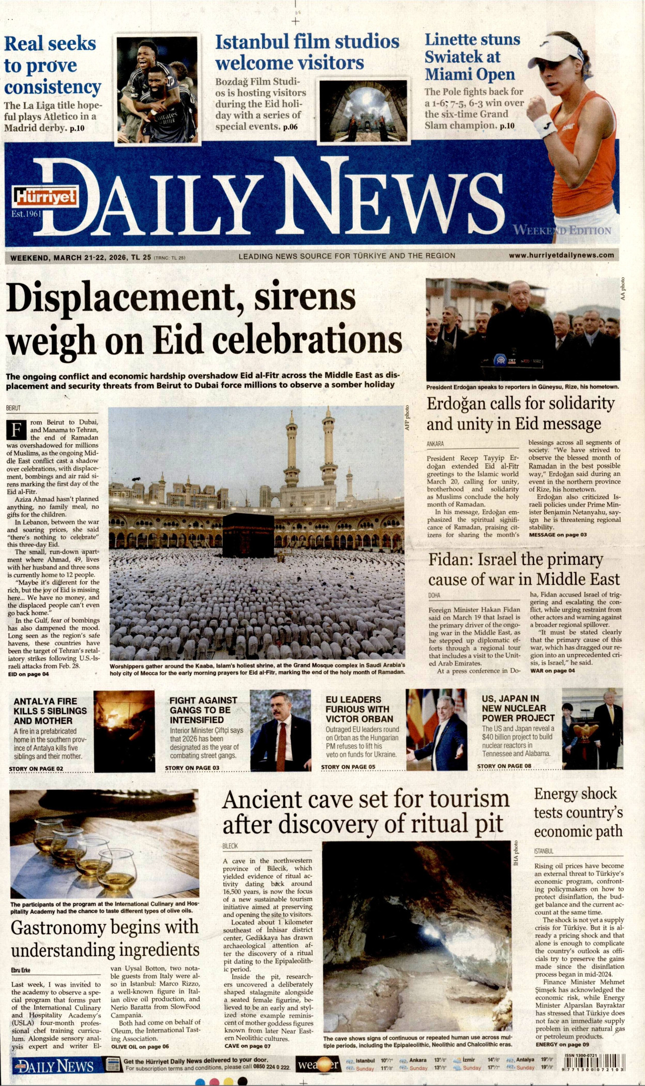 Hürriyet Daily News Manşet