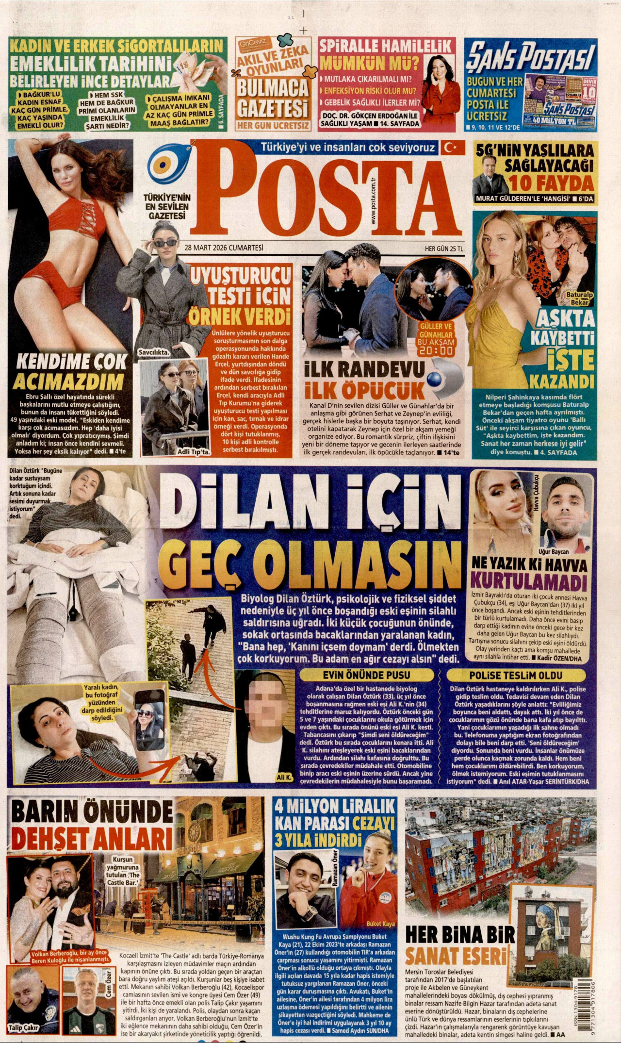 Posta Gazetesi Manşeti - 28.03.2026