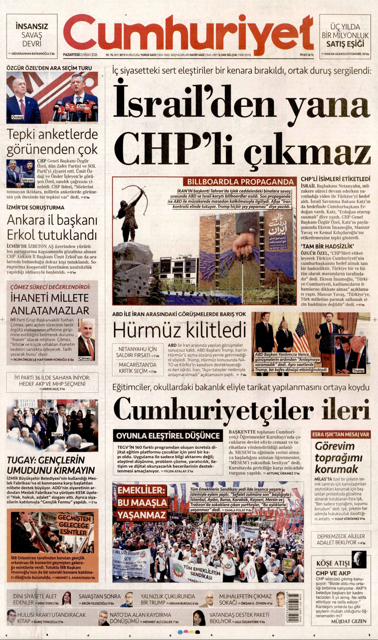 Cumhuriyet Manşet