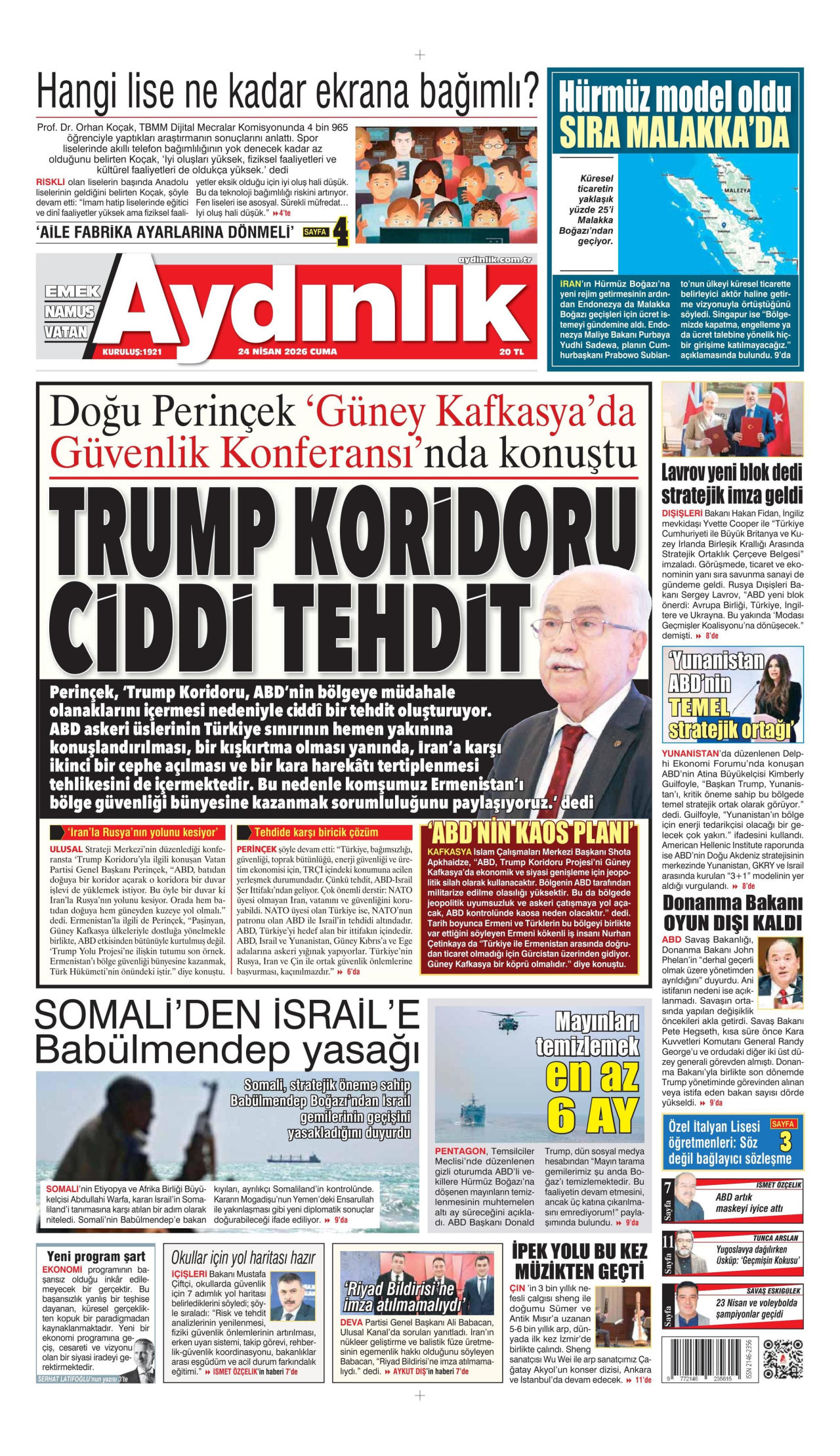 Aydınlık Gazetesi Manşet