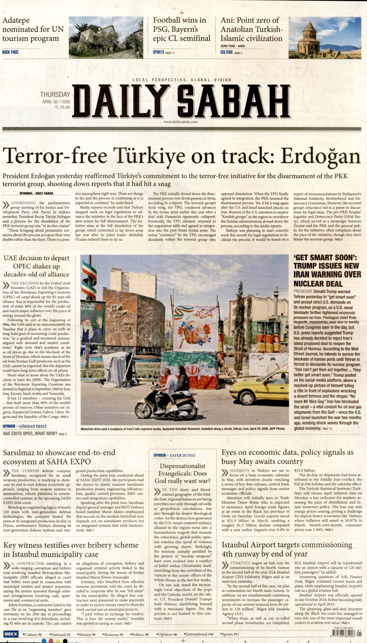 Daily Sabah Manşet