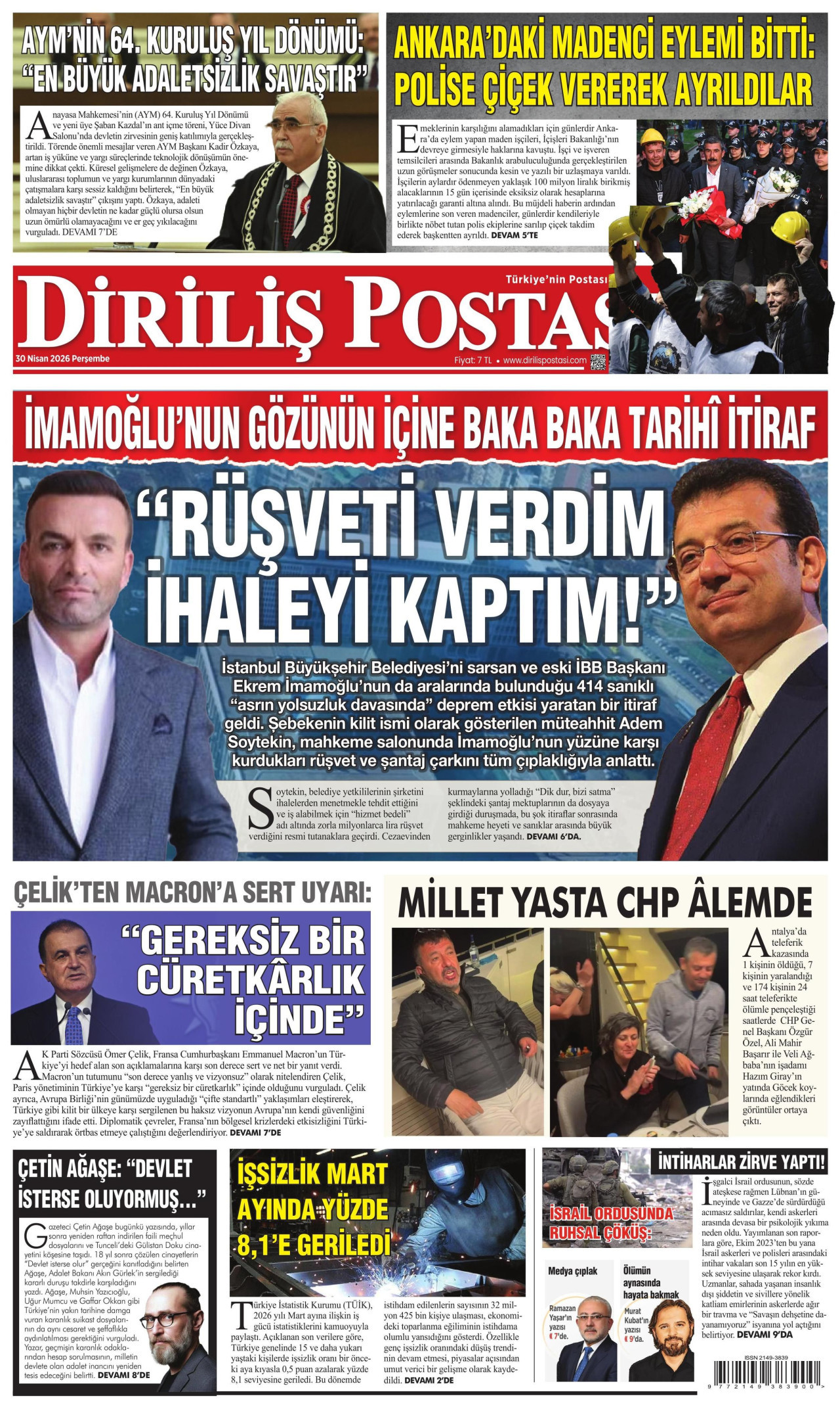 Diriliş Postası Manşet