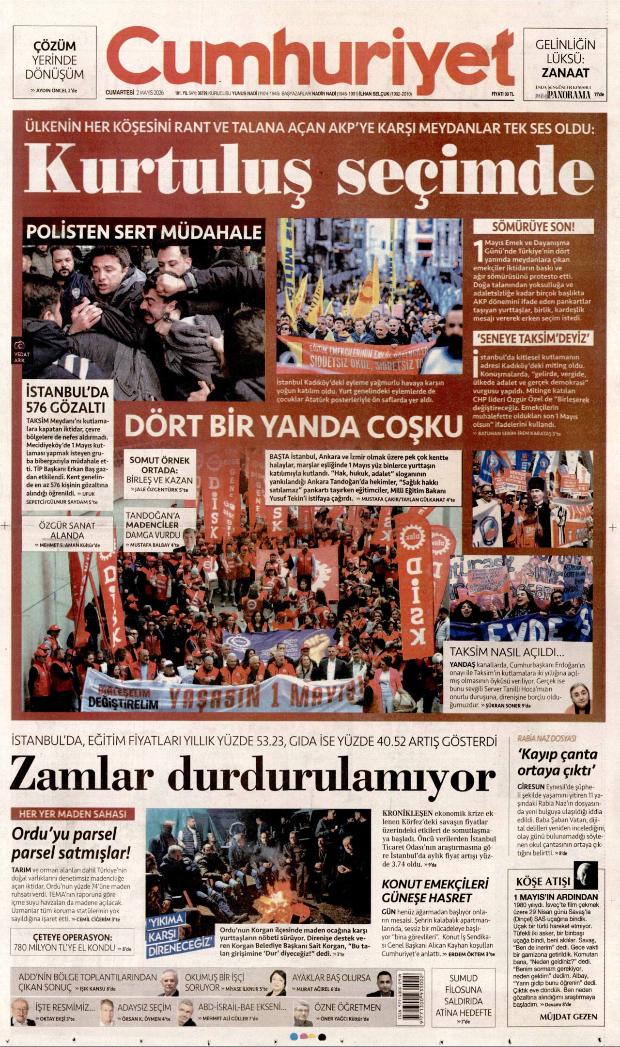 Cumhuriyet Manşet