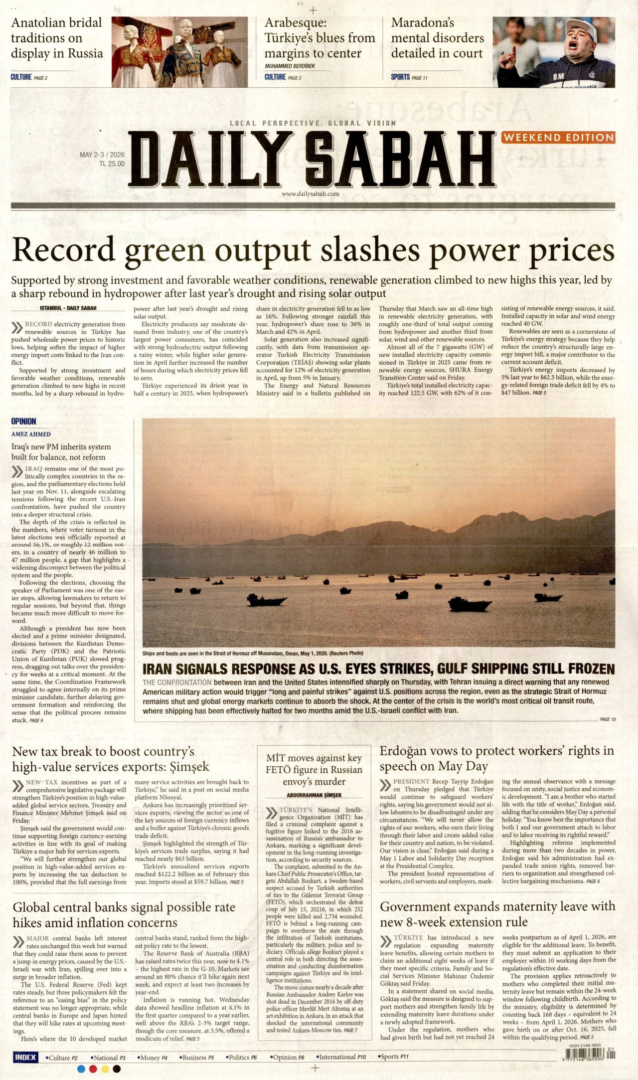 Daily Sabah Manşet